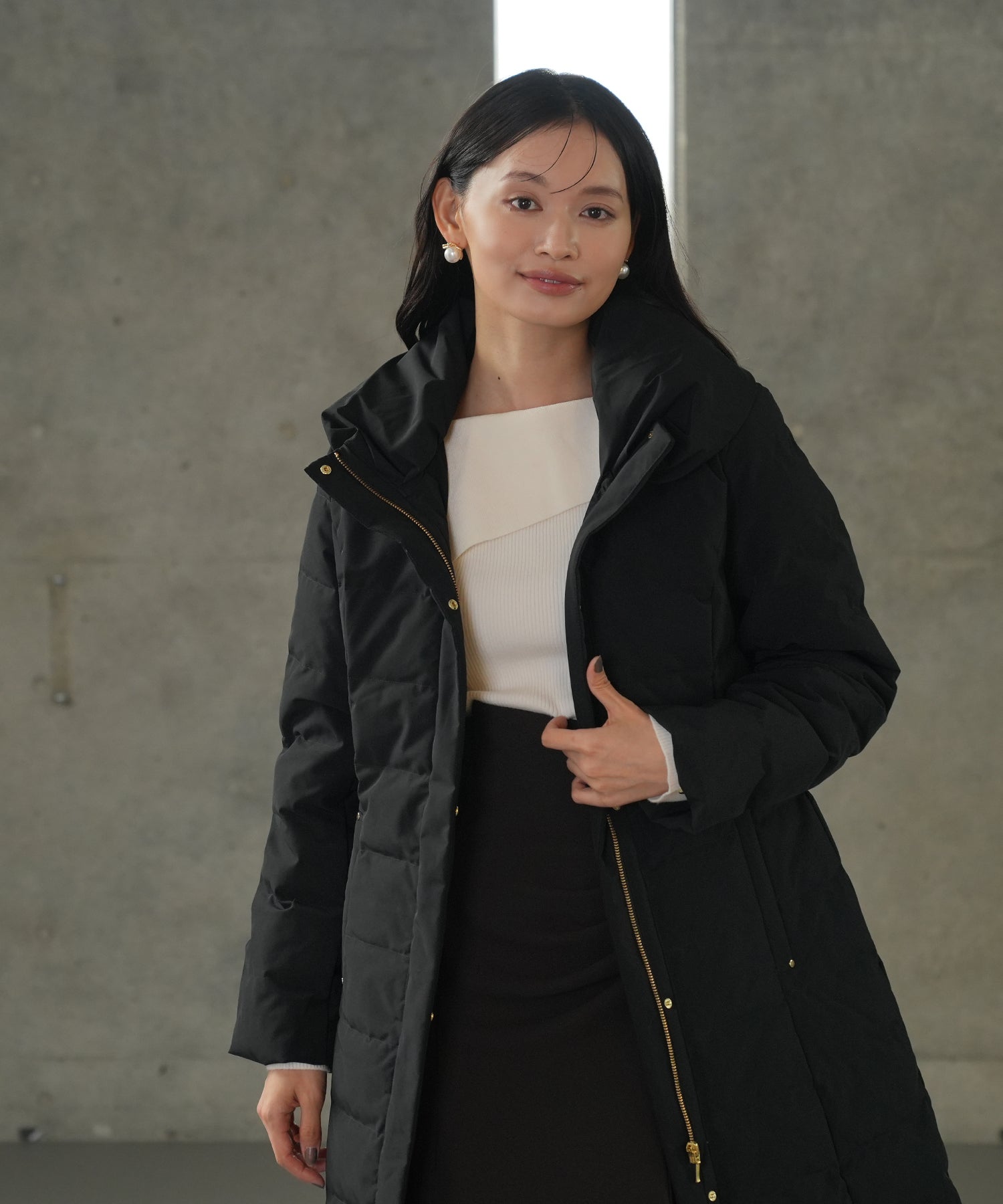 ブラック MODEL:165 着用サイズ:M