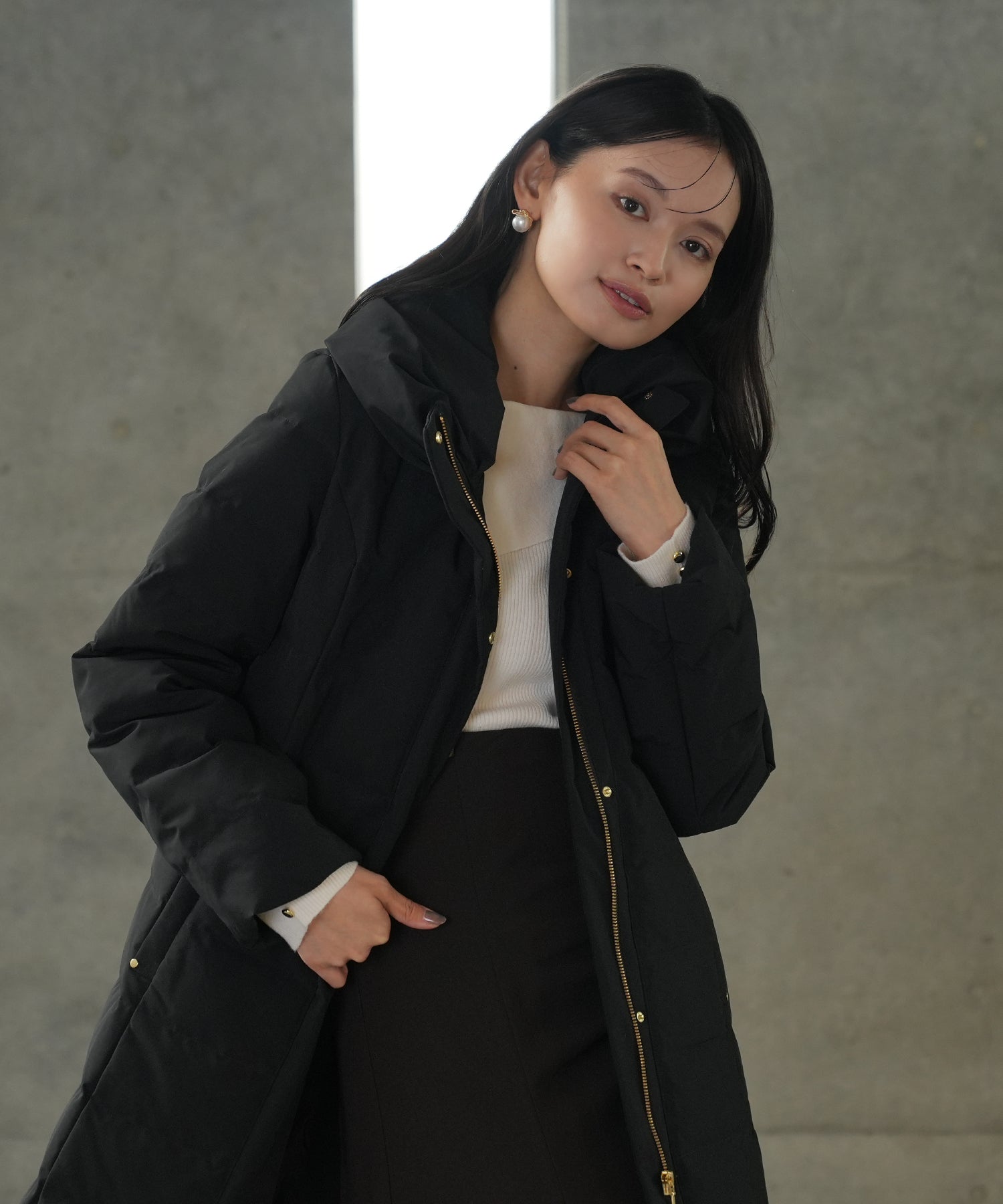 ブラック MODEL:165 着用サイズ:M