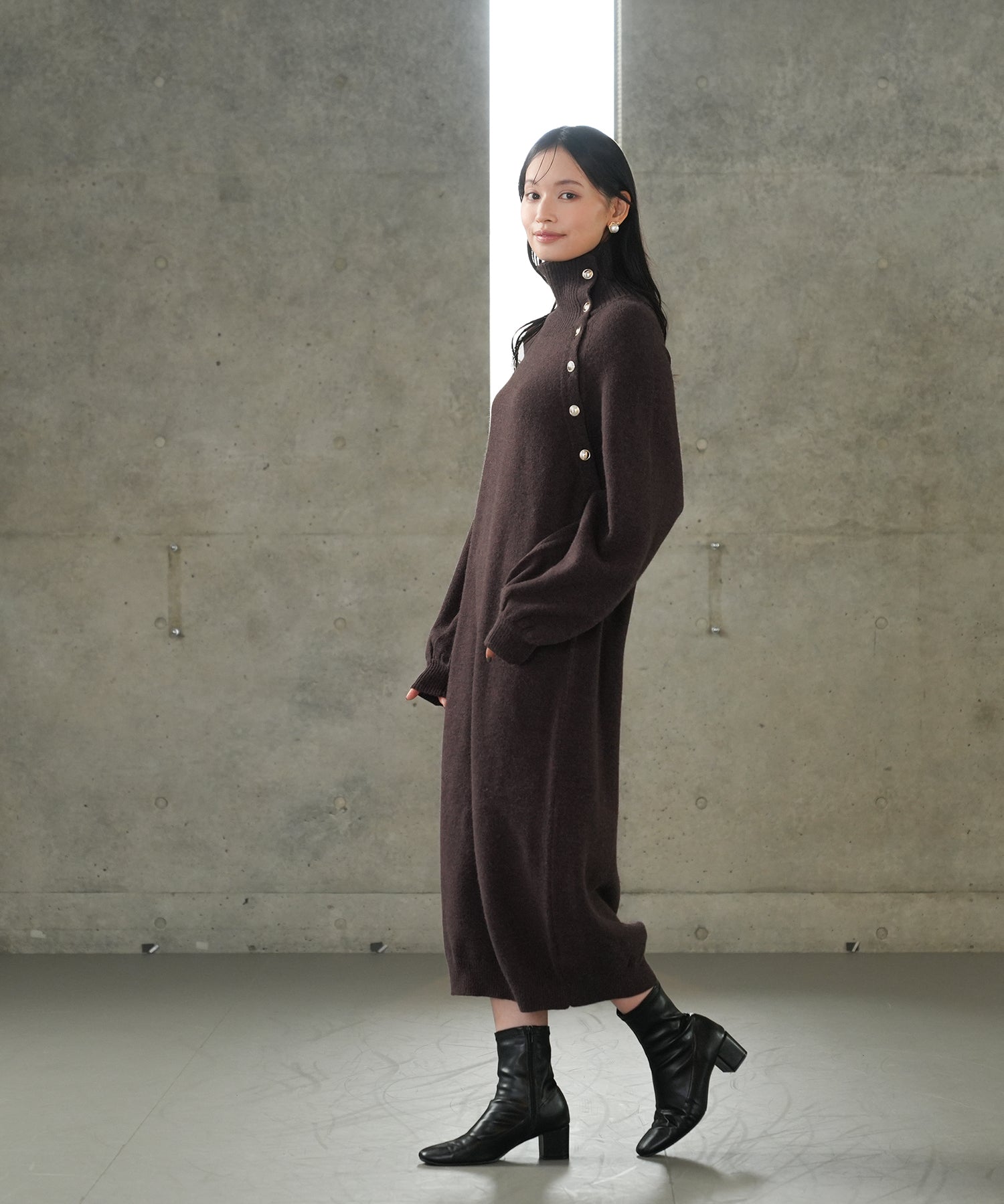 ブラウン model:165 着用サイズ:M