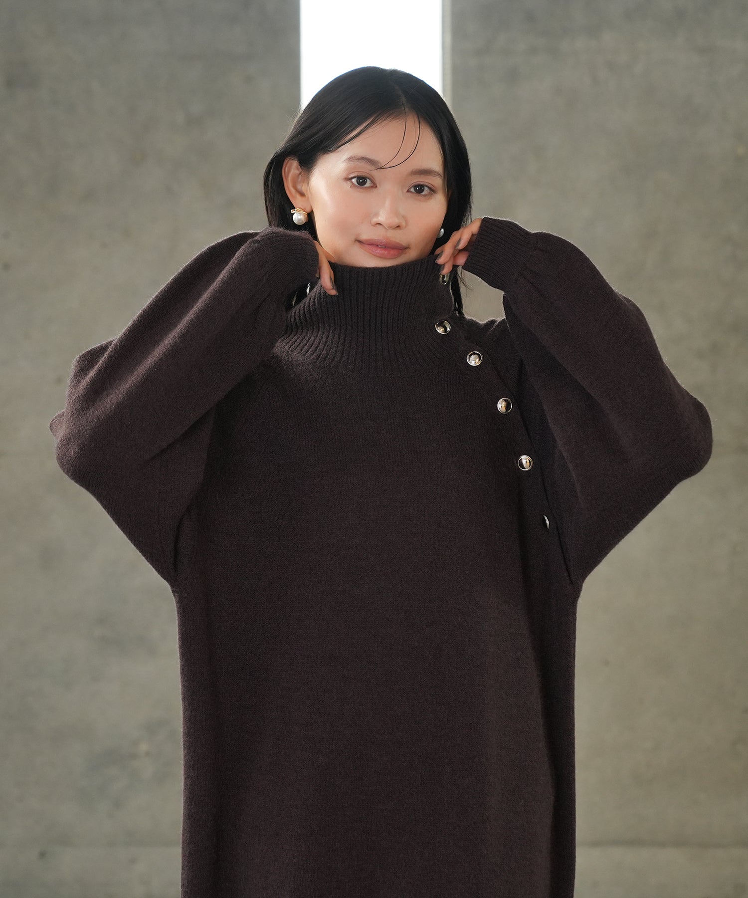 ブラウン model:165 着用サイズ:M