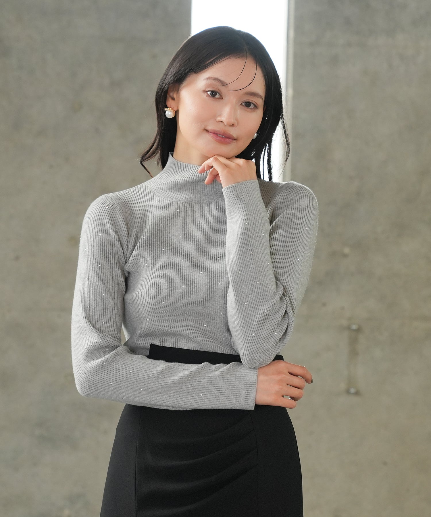 ライトグレー model:165 着用サイズ:M