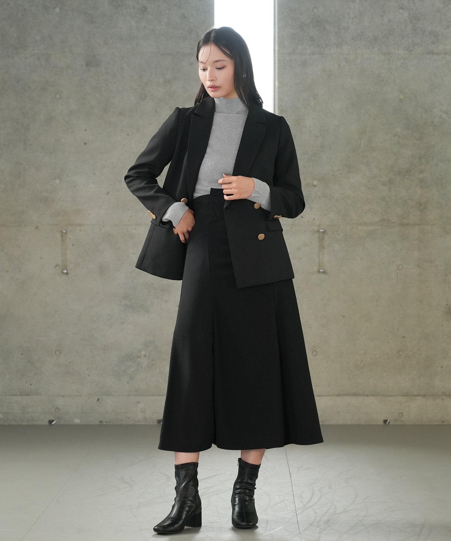 ライトグレー model:165 着用サイズ:M