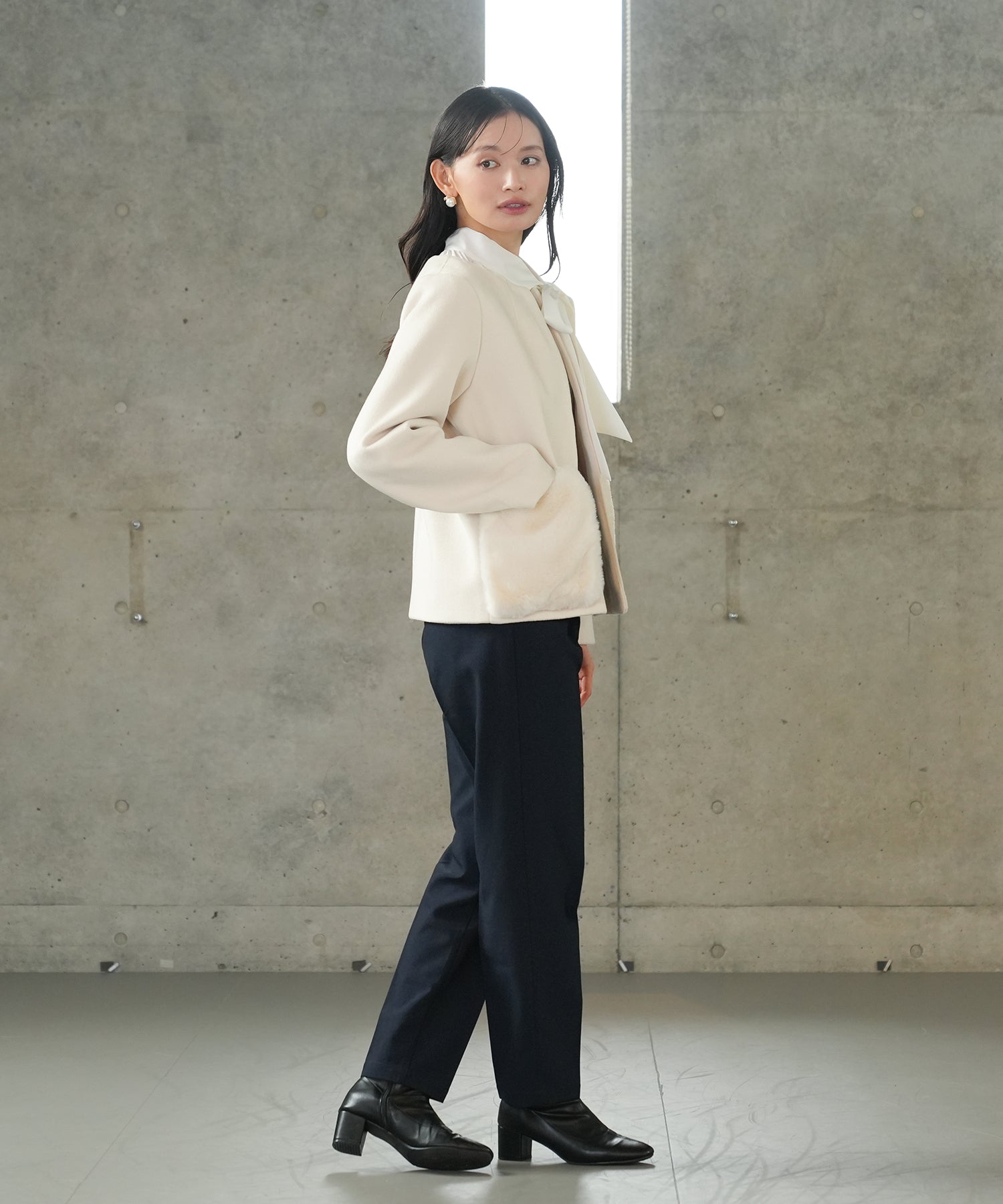 ホワイト model:165 着用サイズ:M