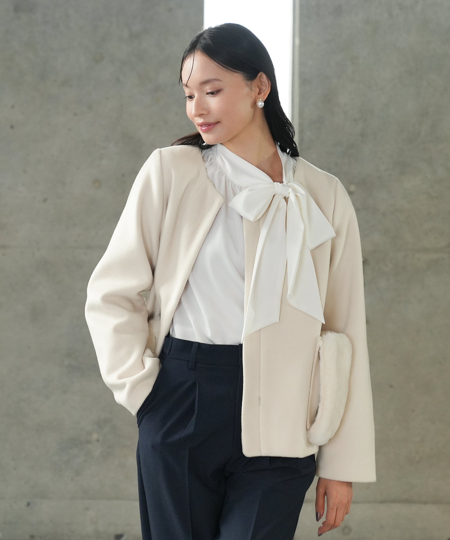 ホワイト model:165 着用サイズ:M