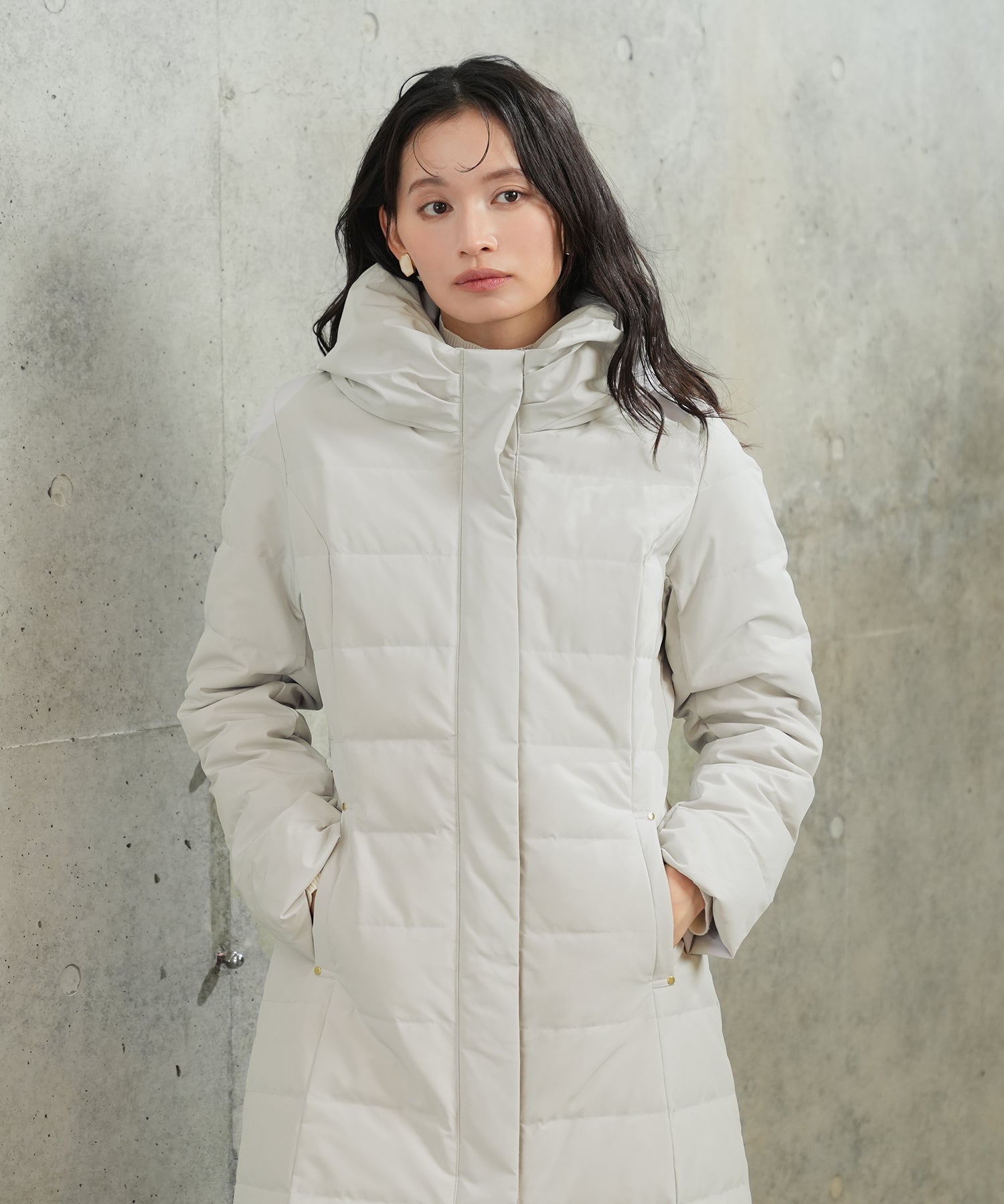 ライトグレー MODEL:165 着用サイズ:M