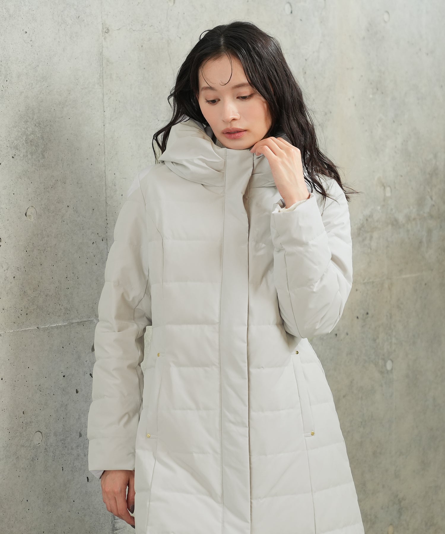 ライトグレー MODEL:165 着用サイズ:M