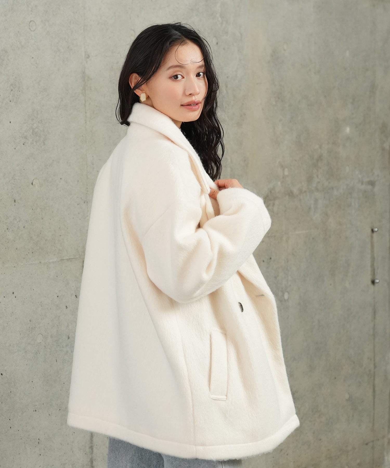 アイボリー model:165 着用サイズ:M