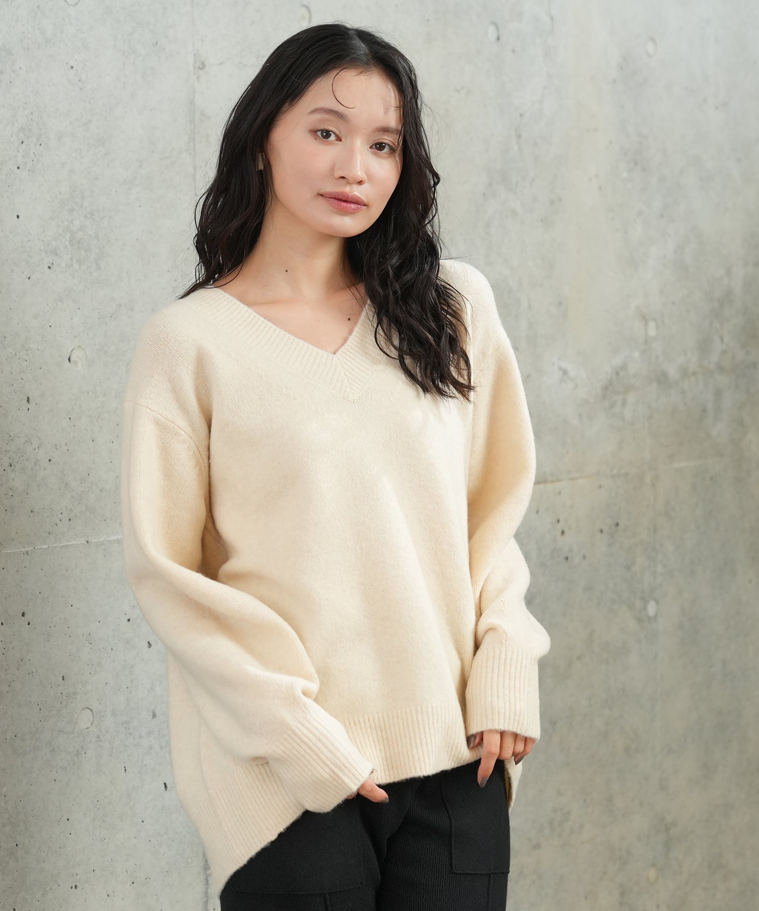 アイボリー model:165 着用サイズ:M