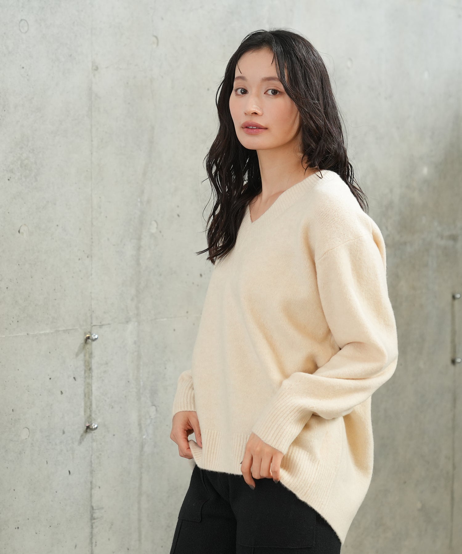 アイボリー model:165 着用サイズ:M