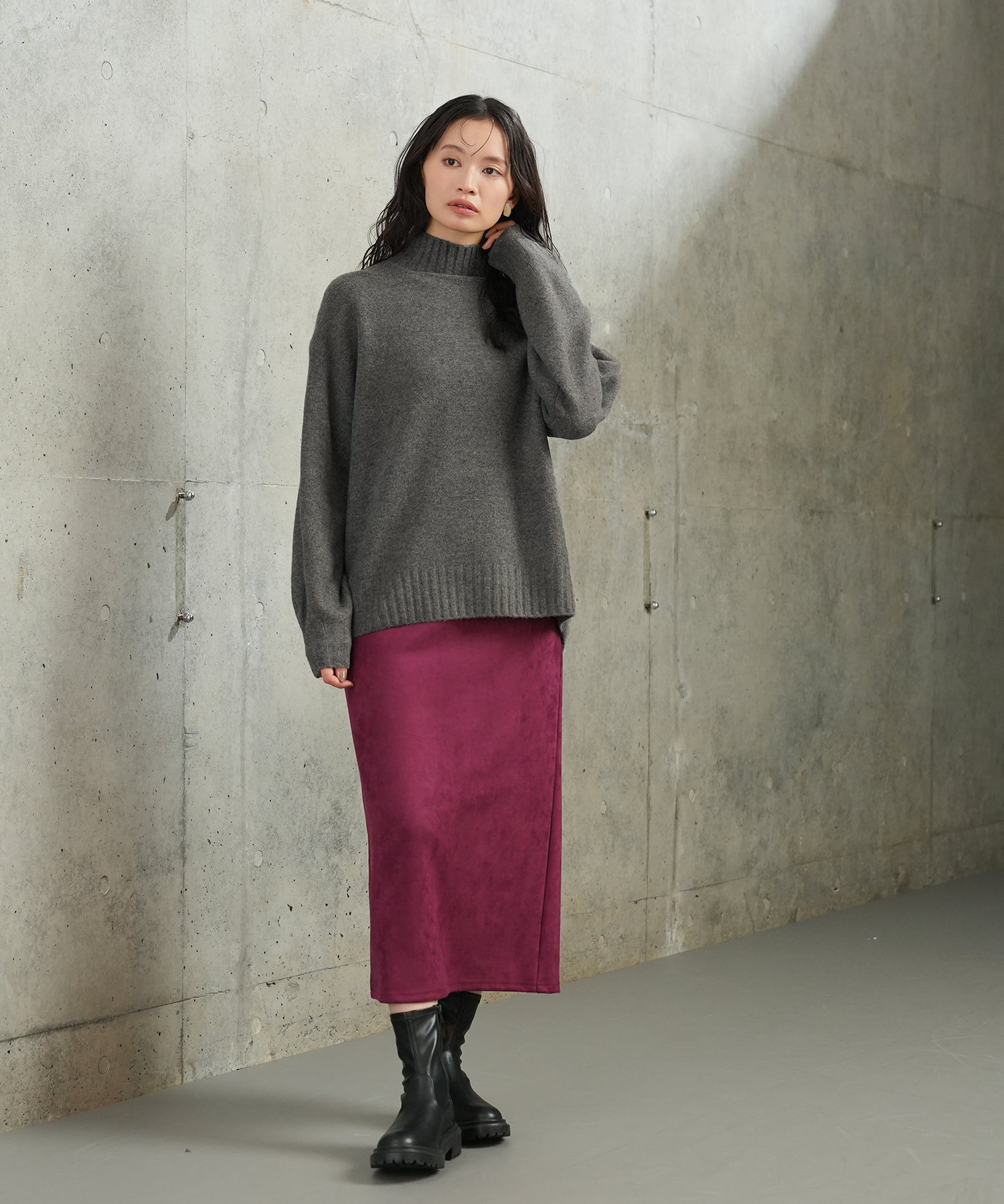 チャコール model:165 着用サイズ:M