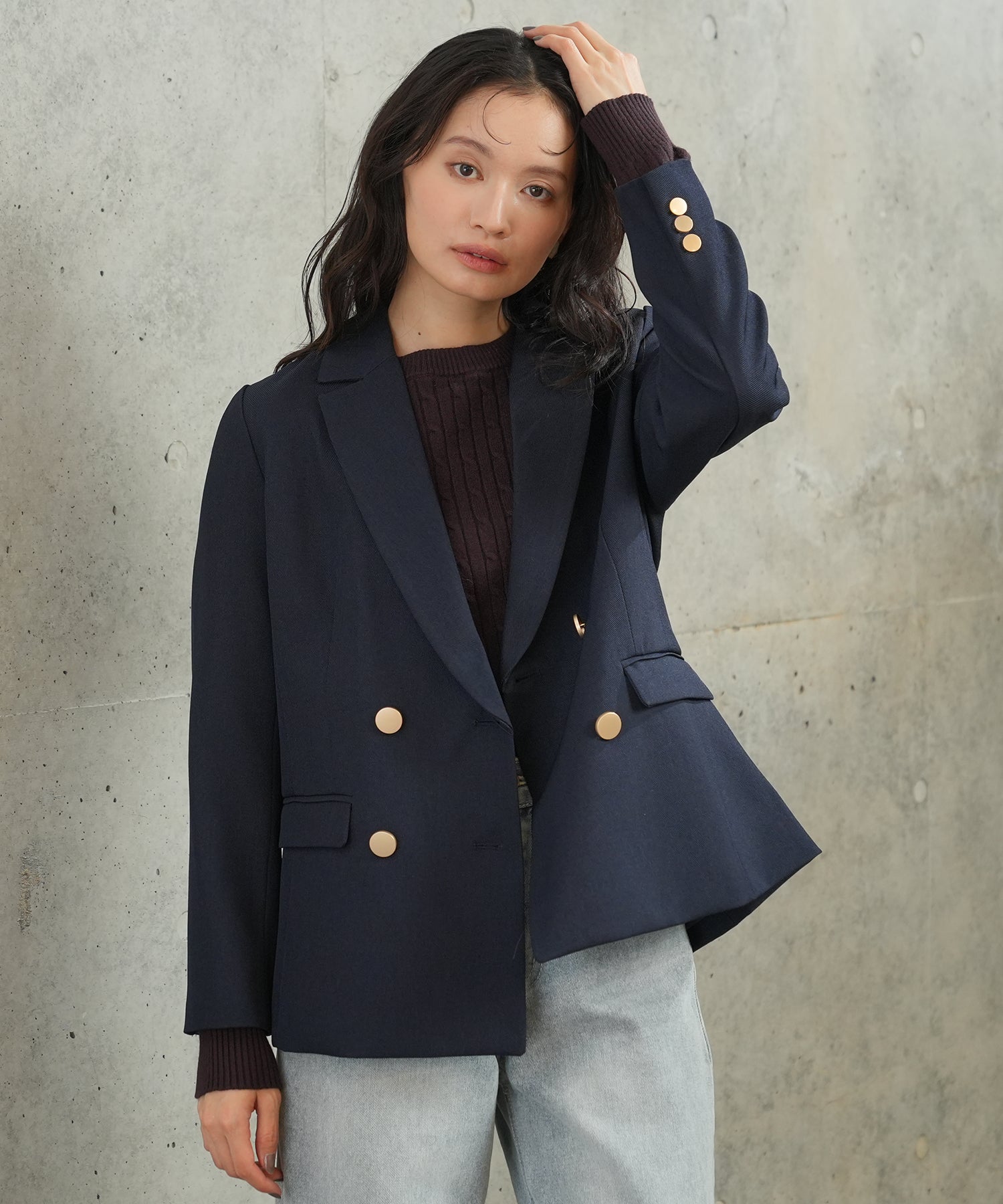 ネイビー model:165㎝ 着用サイズ:L