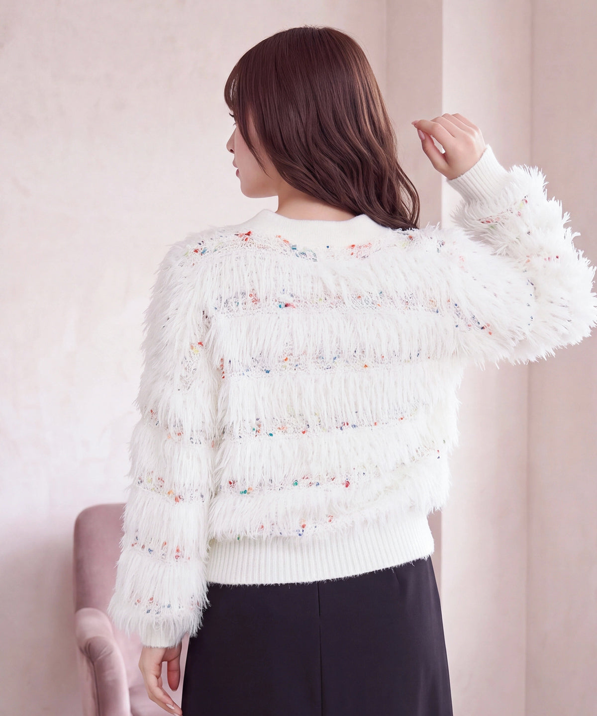 ホワイト(AI画像) model: 160cm 着用サイズM