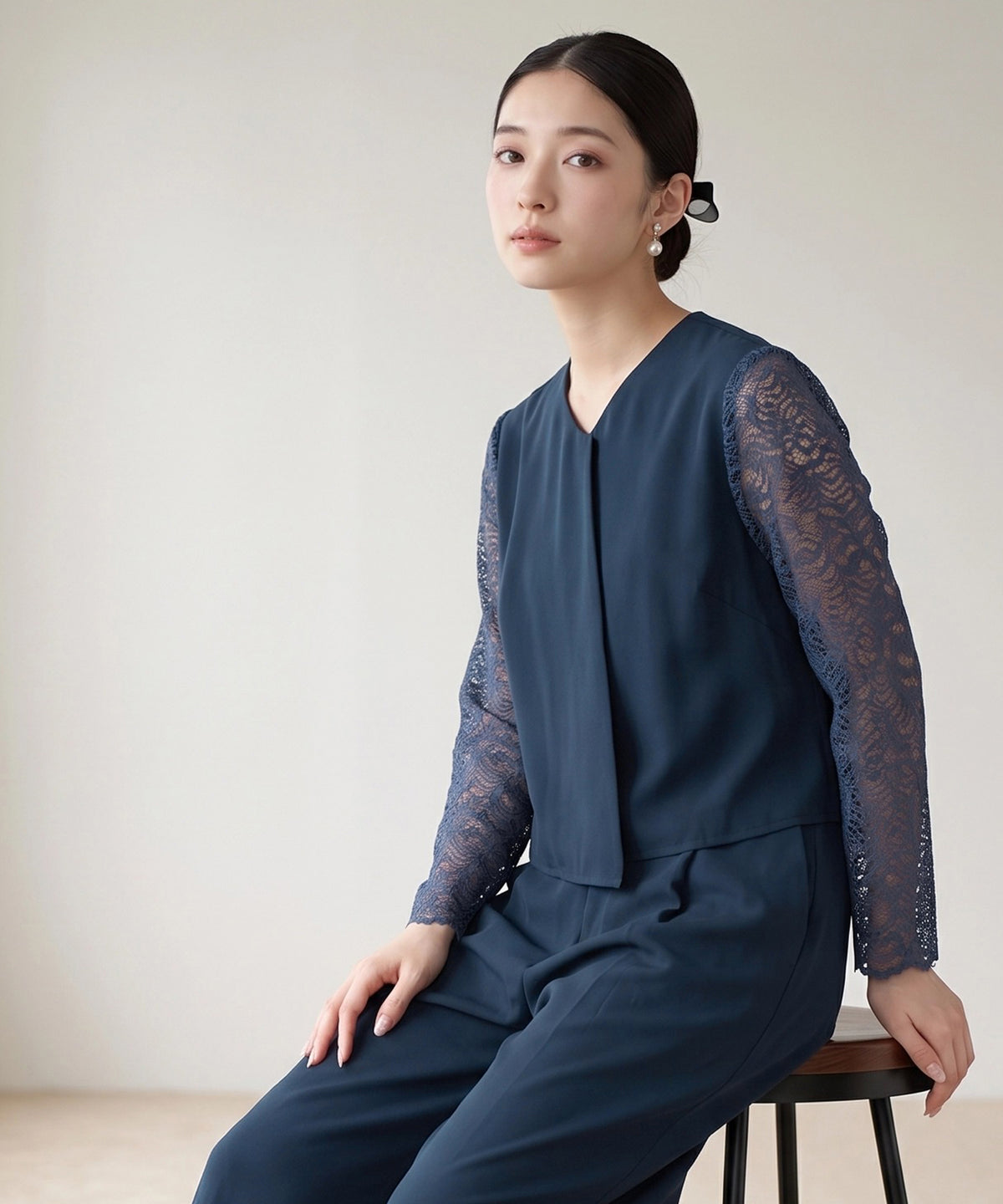 ブルー(AI画像) model:160cm 着用サイズ:M