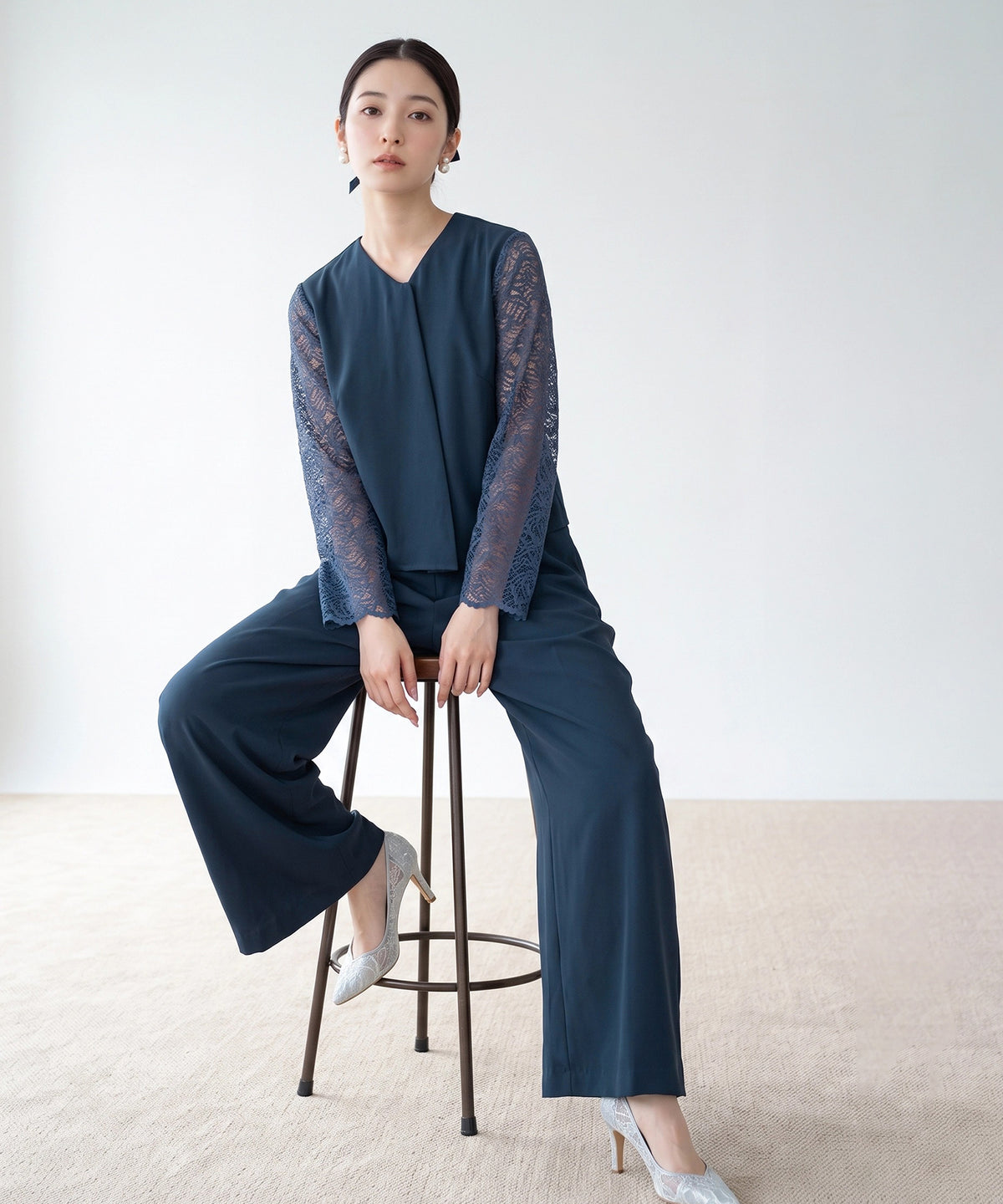 ブルー(AI画像) model:160cm 着用サイズ:M
