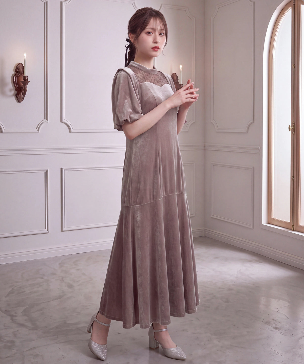 ラベンダー(AI画像) model:160cm 着用サイズ:M