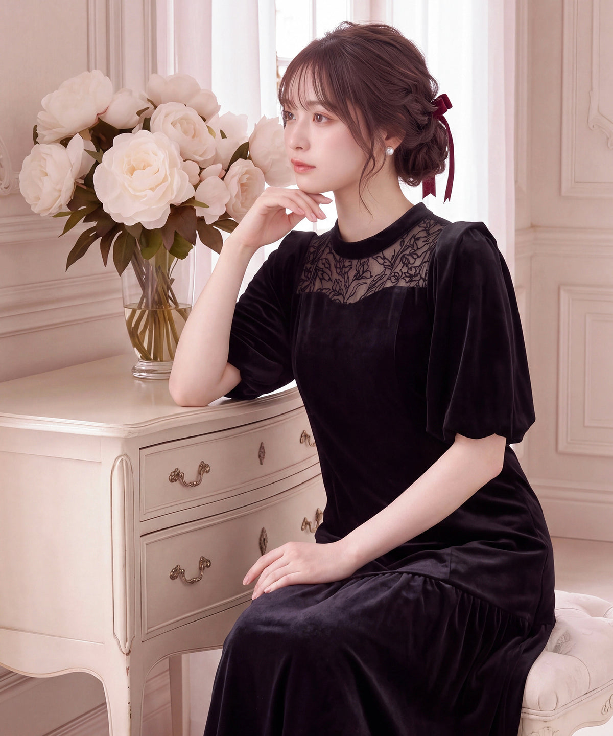 ブラック(AI画像) model:160cm 着用サイズ:M