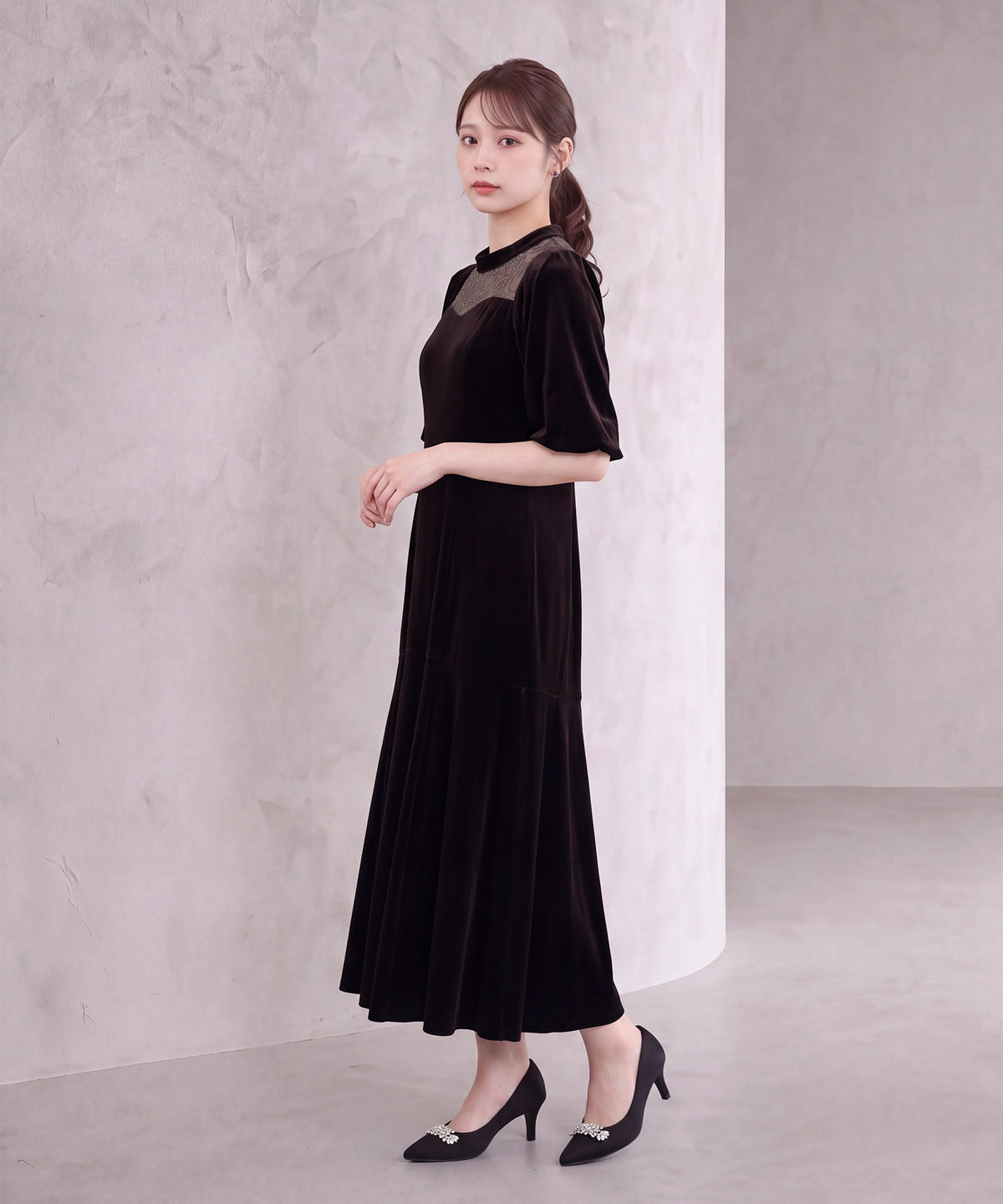 ブラウン(AI画像) model:160cm 着用サイズ:M