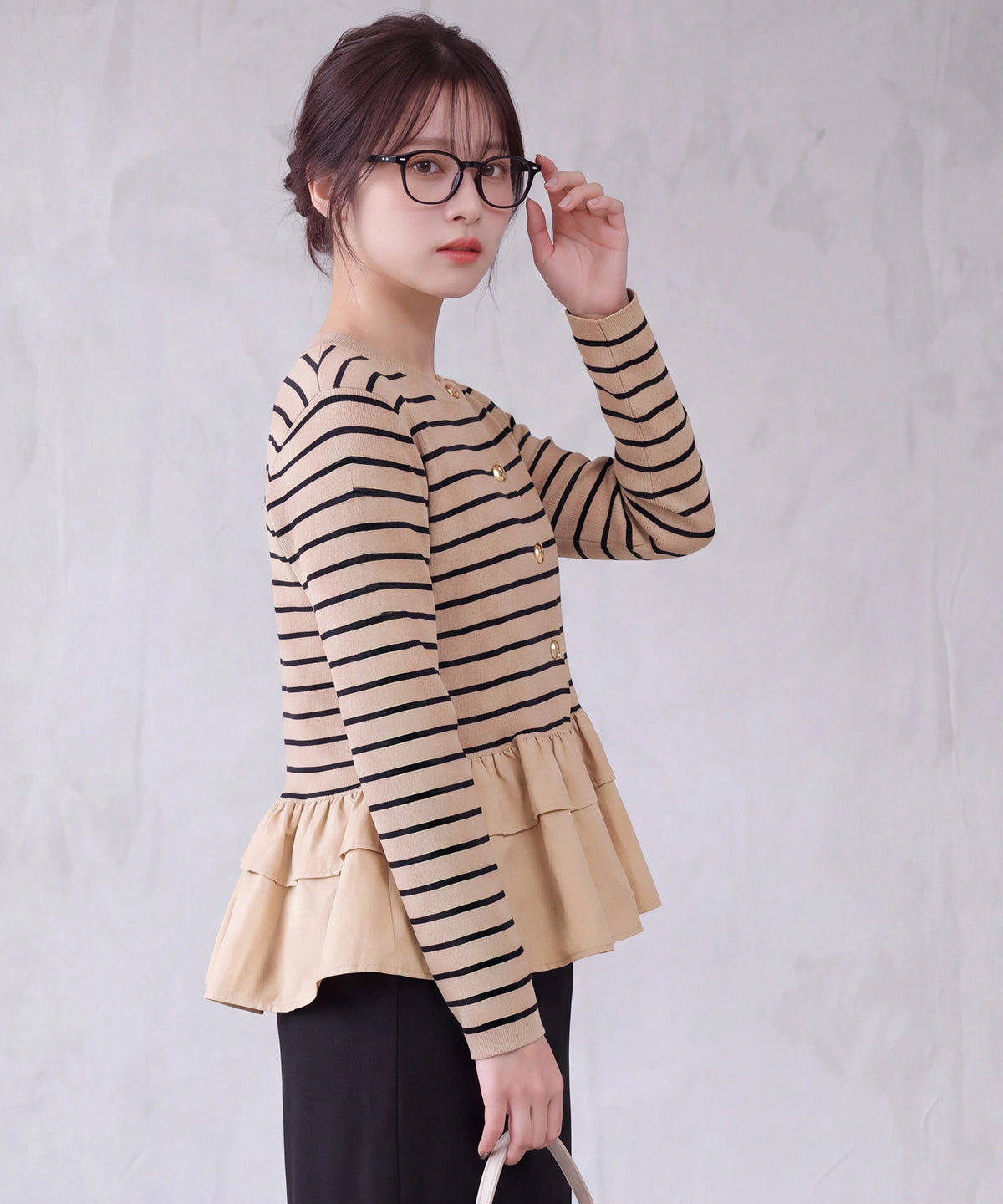 ブラウン model:160cm 着用サイズ:M (AI画像)