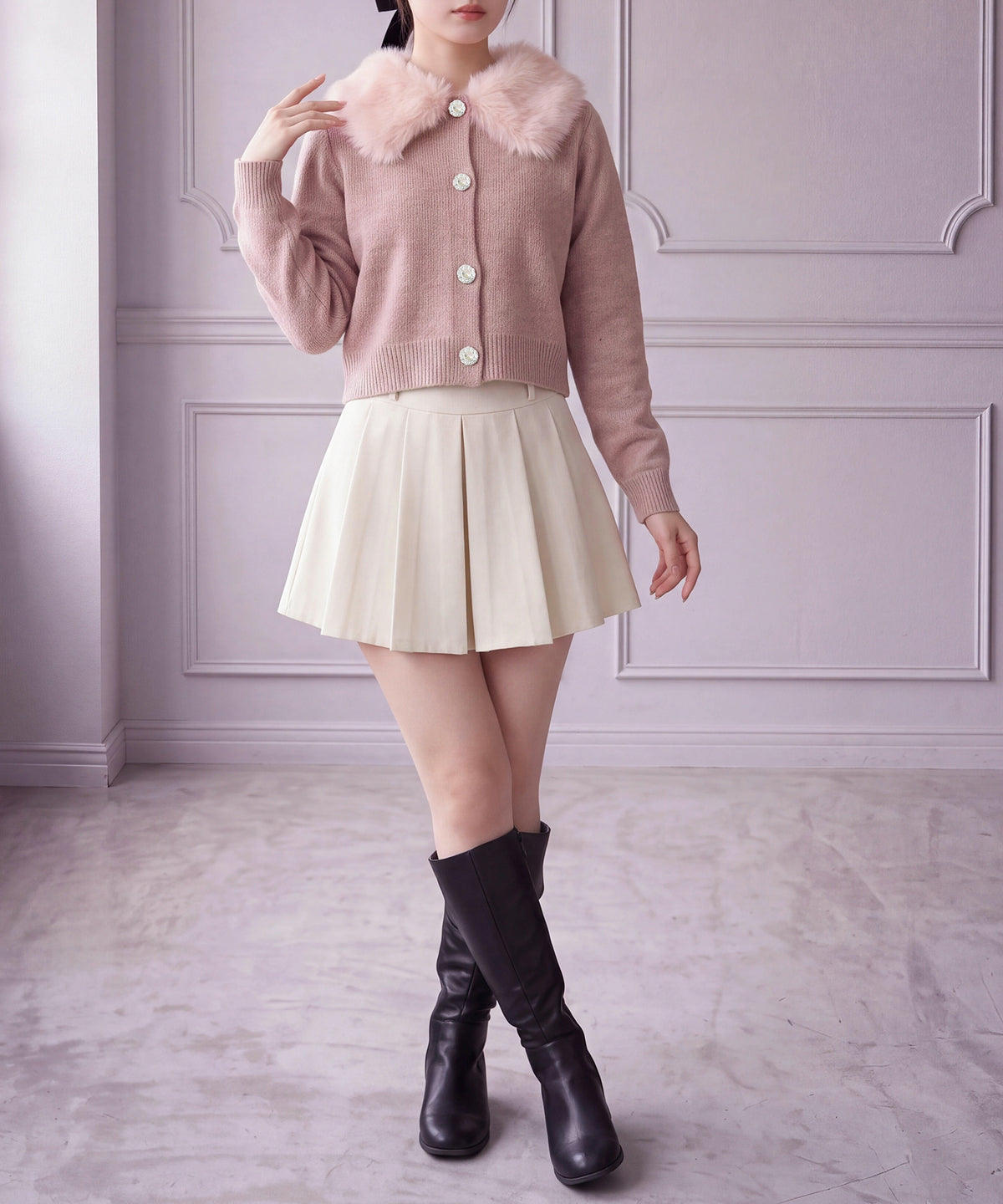 ピンク(AI画像) model:160cm 着用サイズ:M