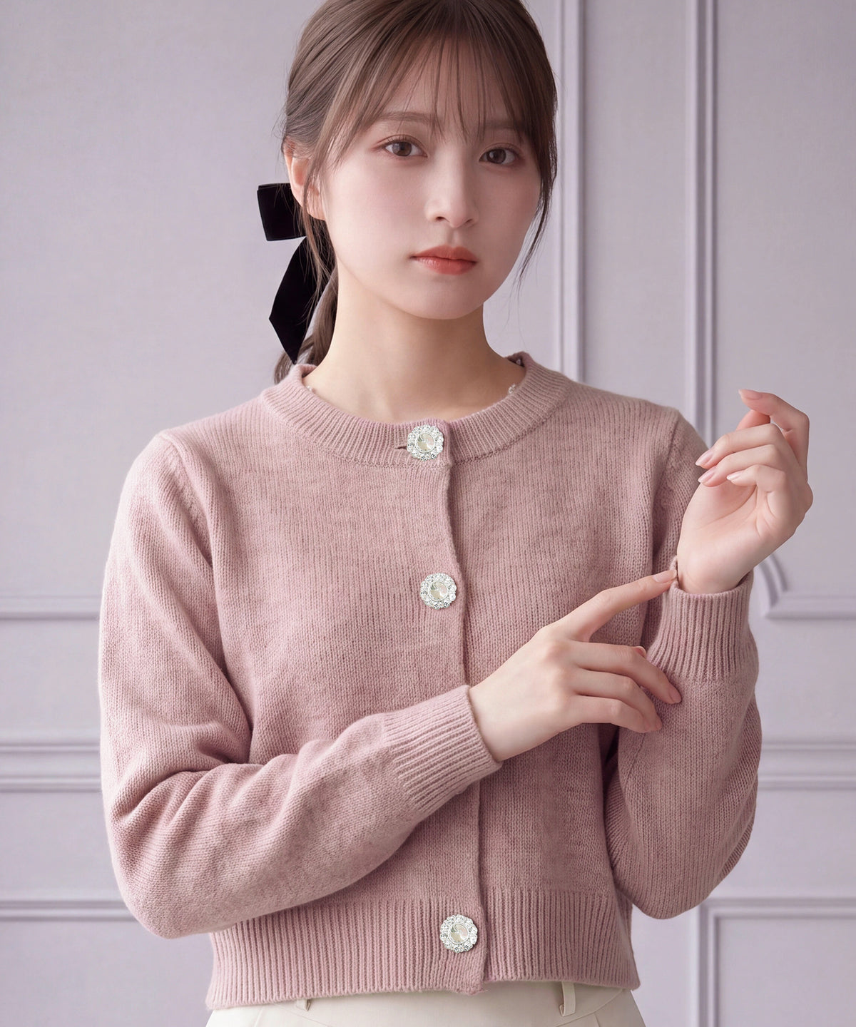 ピンク(AI画像) model:160cm 着用サイズ:M