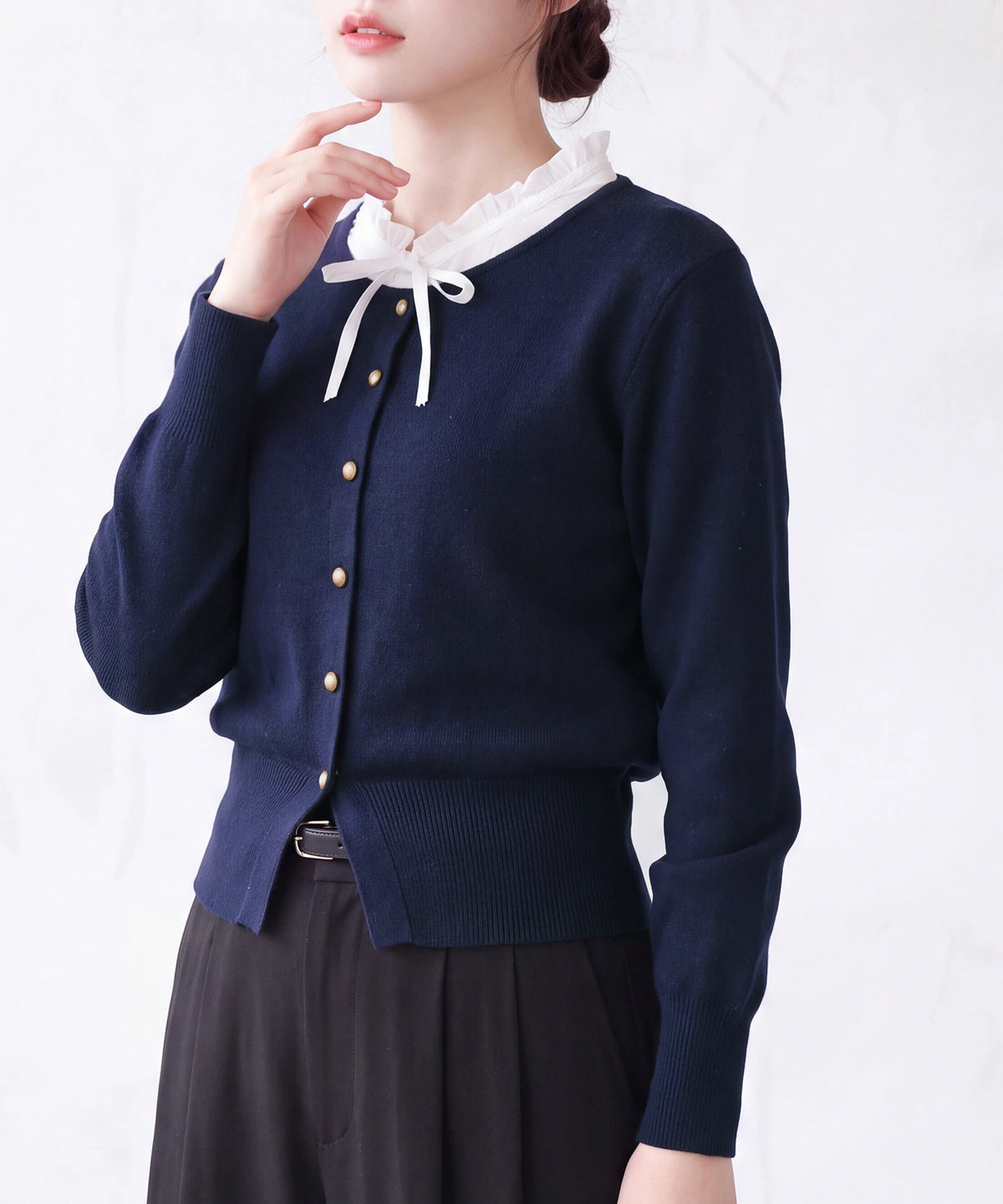 ネイビー(AI画像) model:160cm 着用サイズ: M