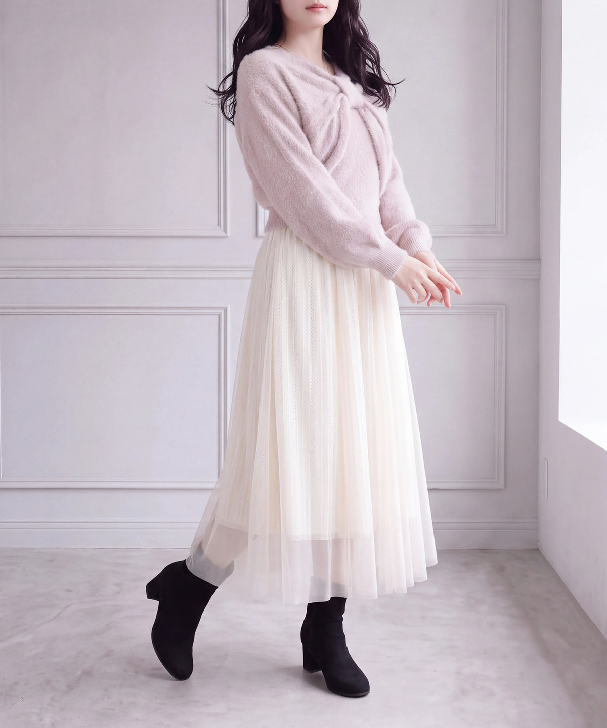 ピンク(AI画像) model:160cm 着用サイズ:M