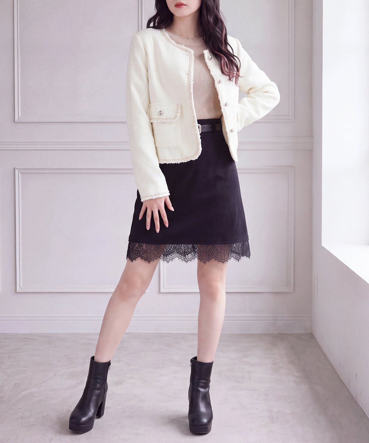 ホワイト(AI画像) model:160cm 着用サイズ:M