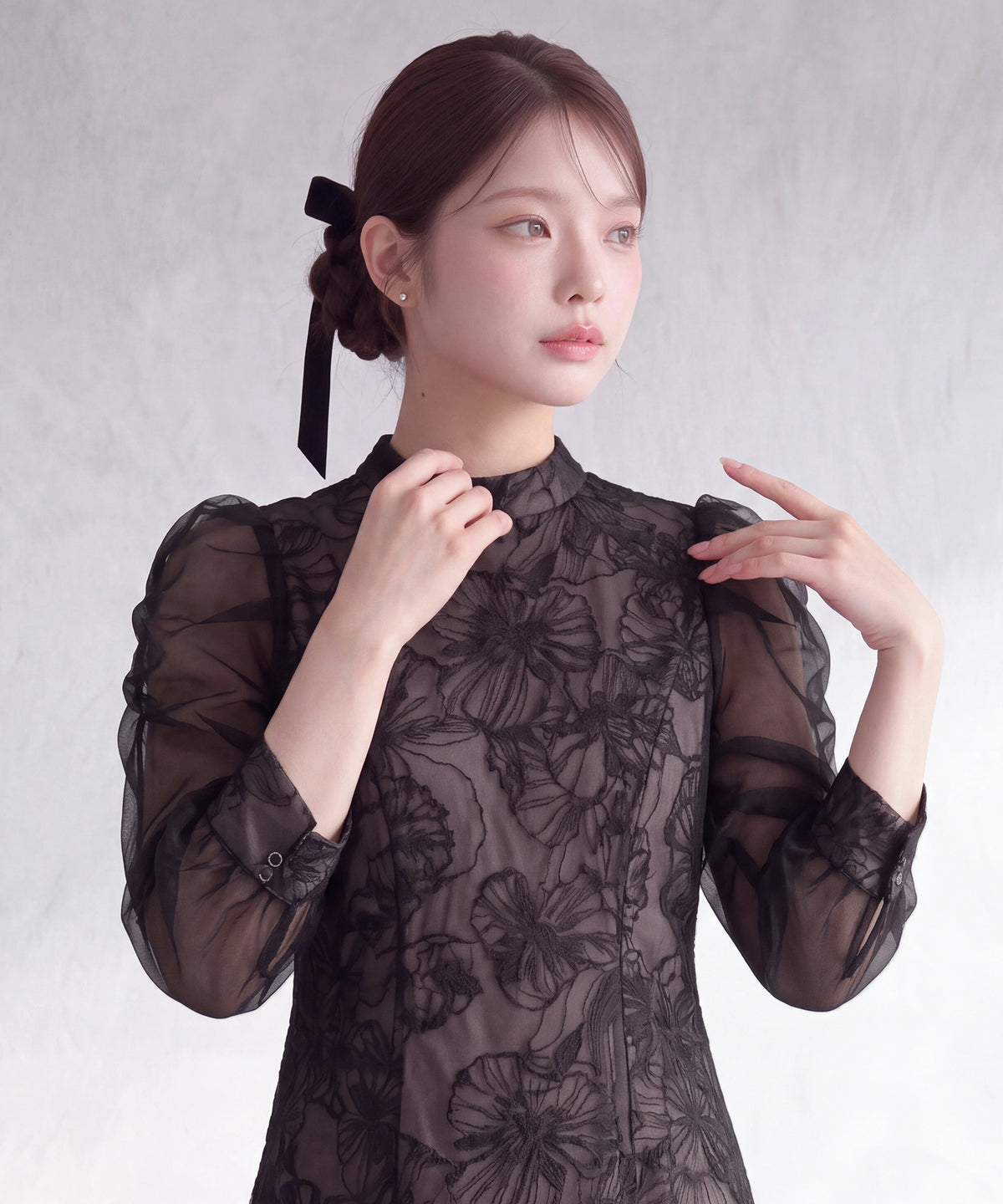 ブラック(AI画像) model:160cm 着用サイズ:M