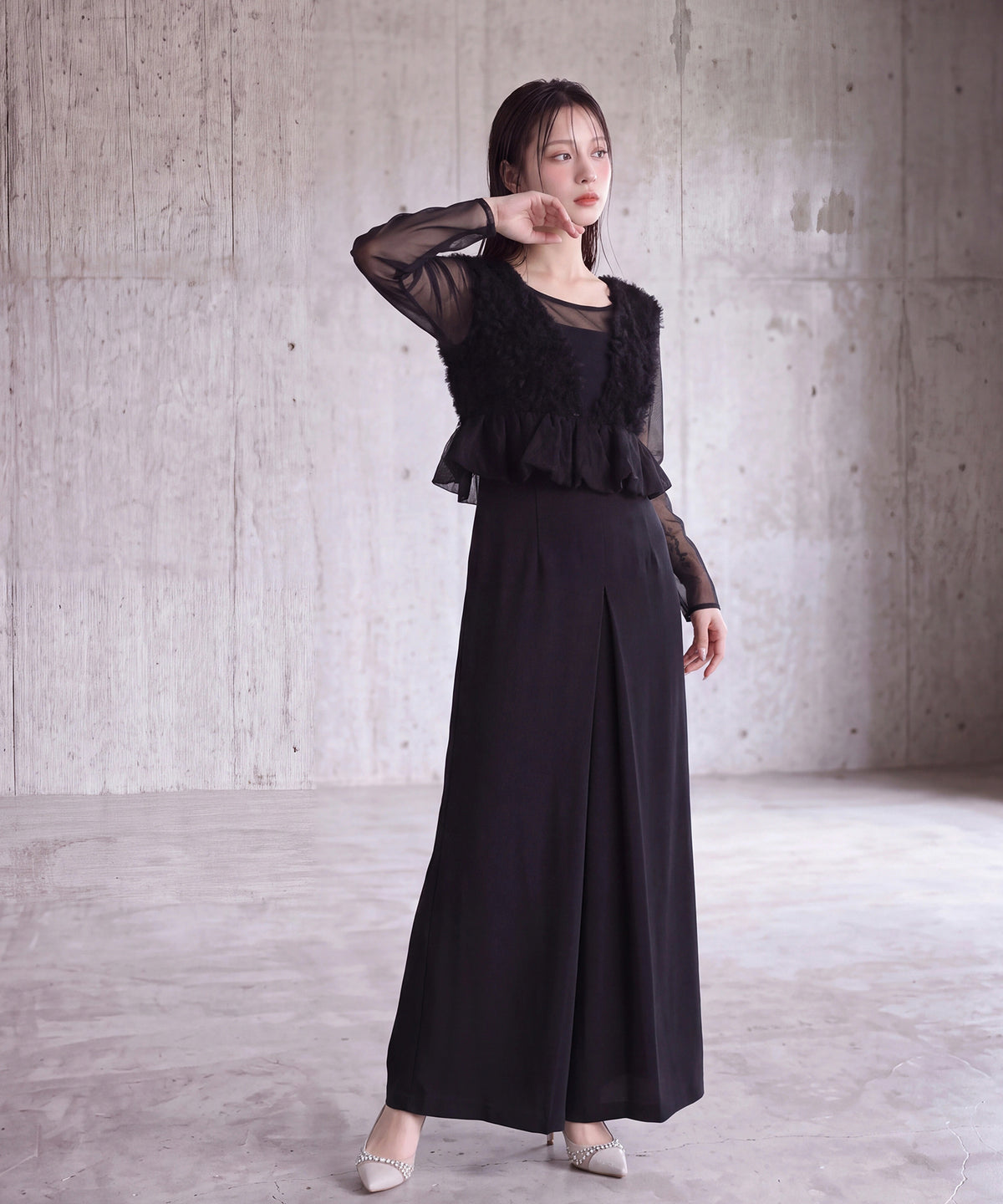 ブラック(AI画像) model:160 着用サイズ:M
