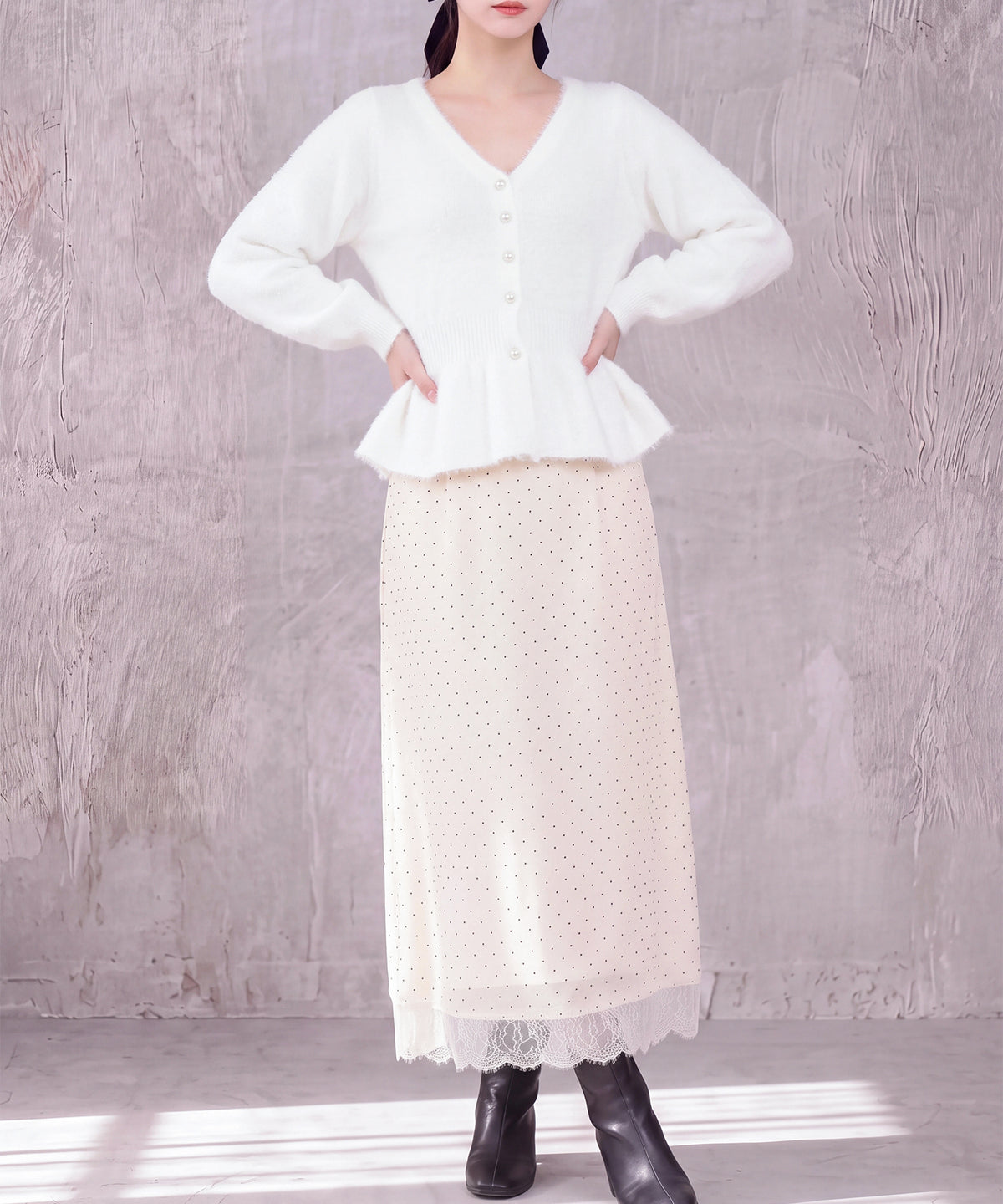 ホワイト (AI画像) model:160cm 着用サイズ:M