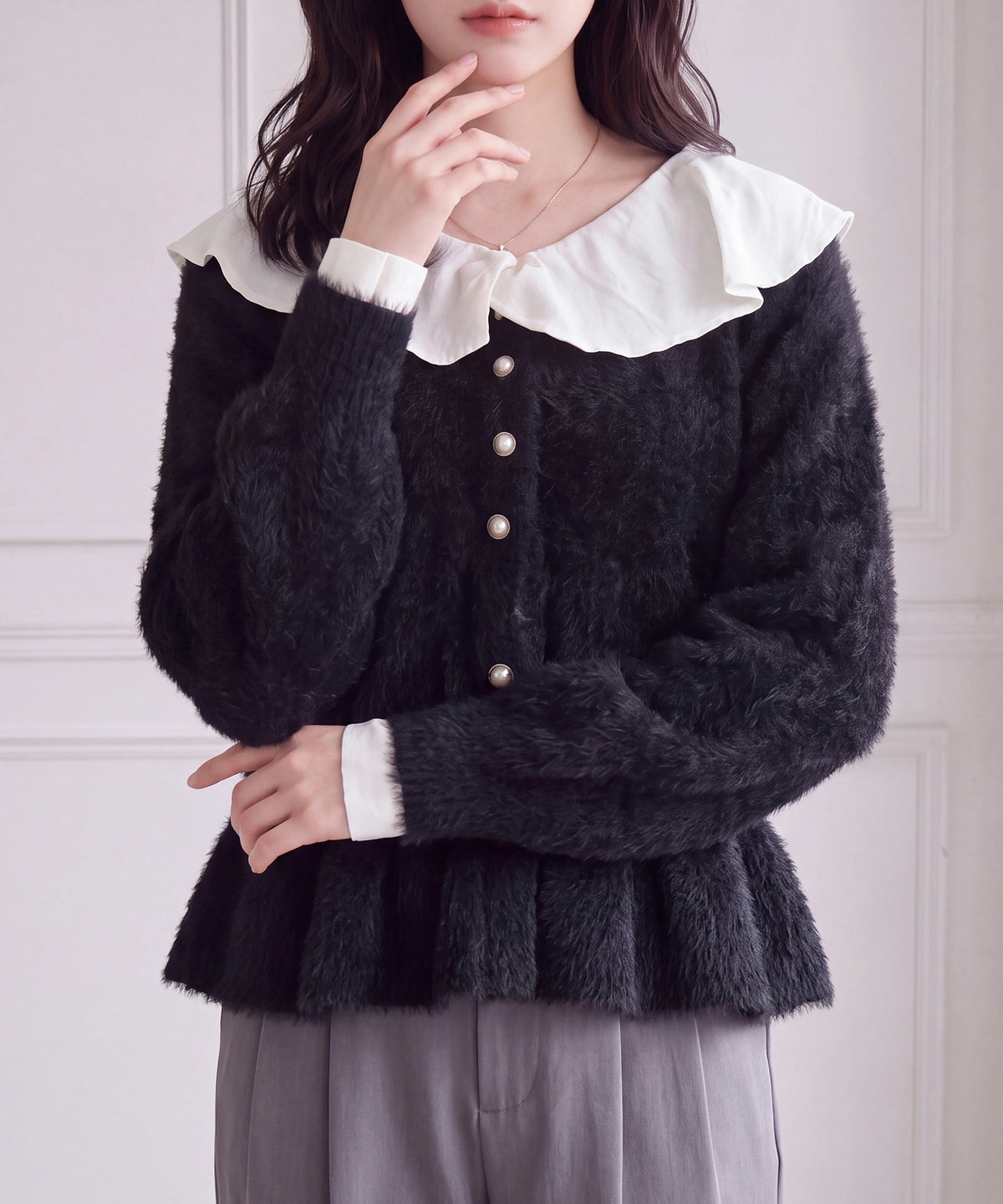 ブラック (AI画像) model:160cm 着用サイズ:M