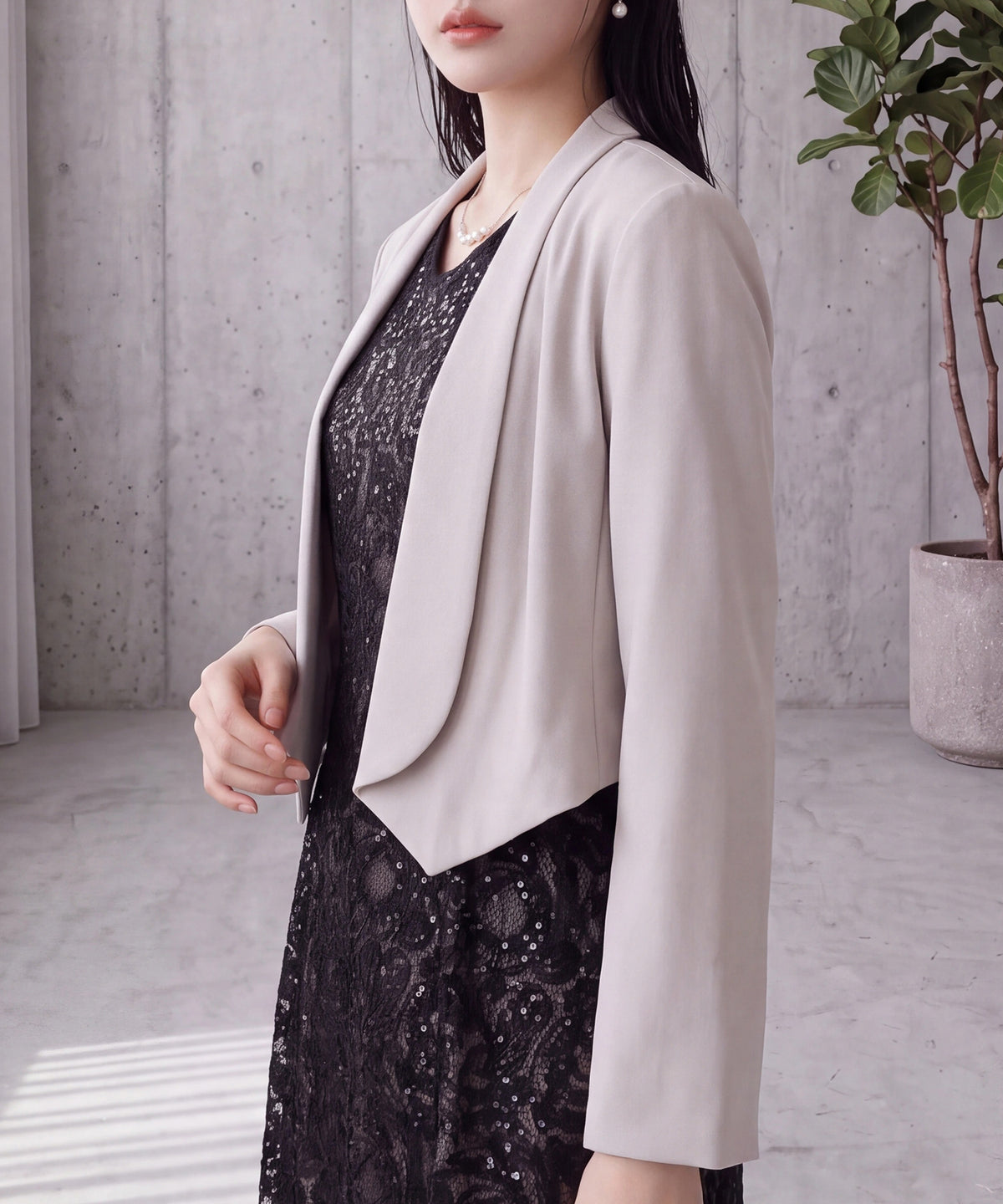 ライトグレー(AI画像) model:160cm 着用サイズ:M