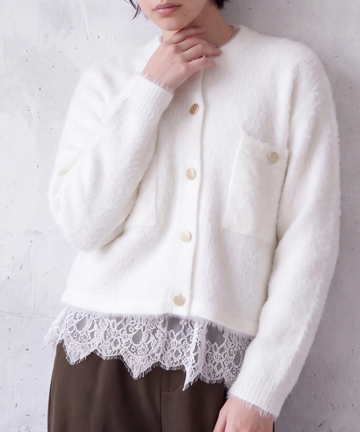 アイボリー(AI画像) model:160㎝ 着用サイズ:M