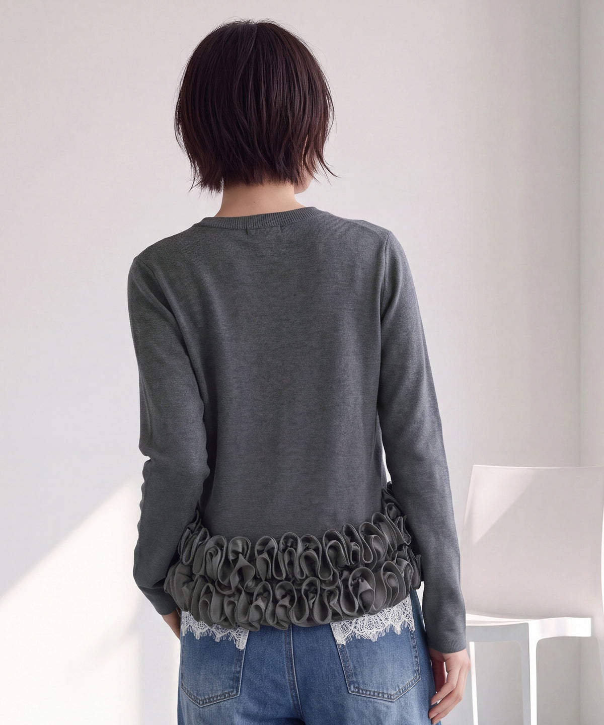 チャコール (AI画像) model:160cm 着用サイズ:M