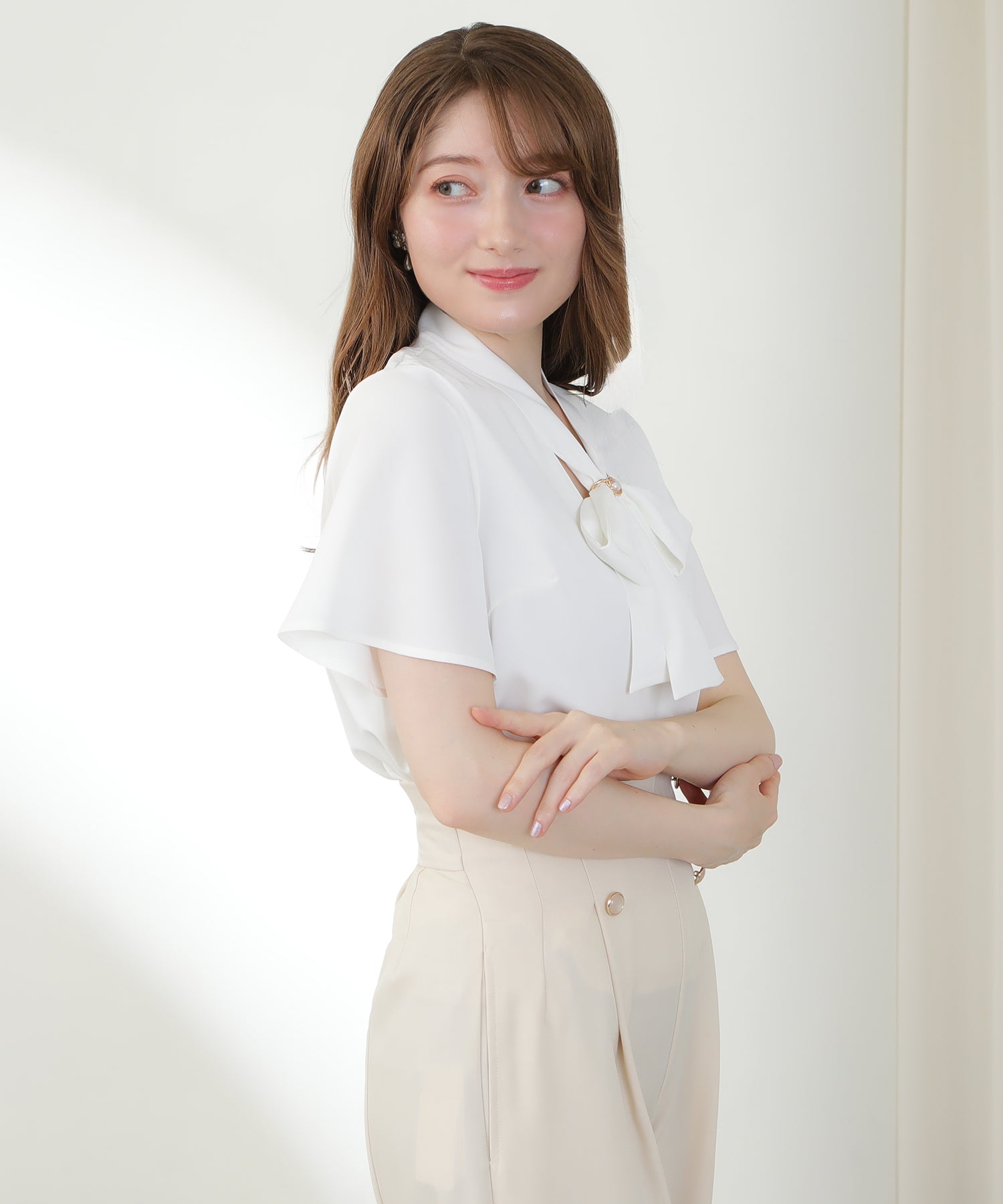ホワイト model:163 着用サイズ:M