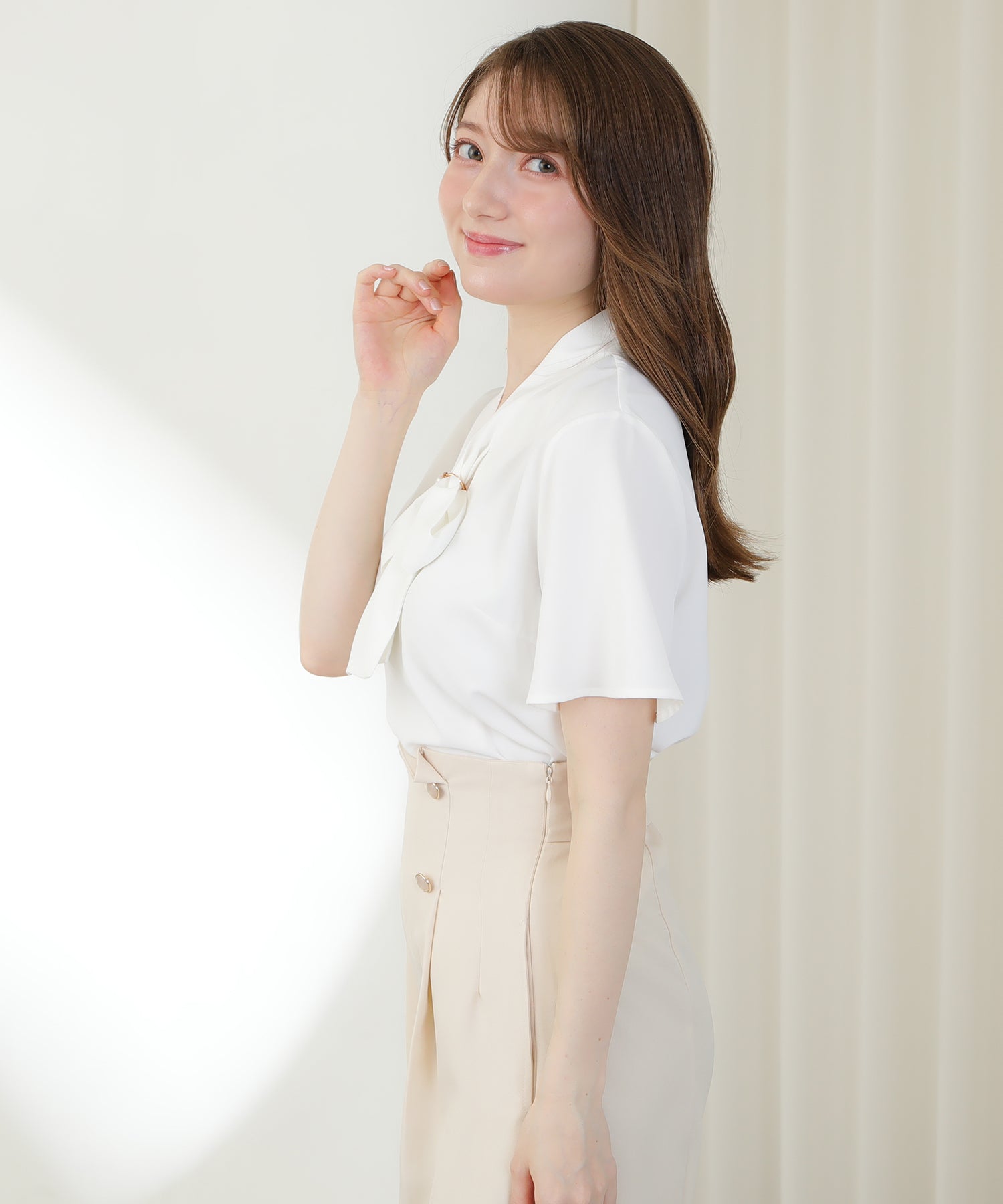 ホワイト model:163 着用サイズ:M