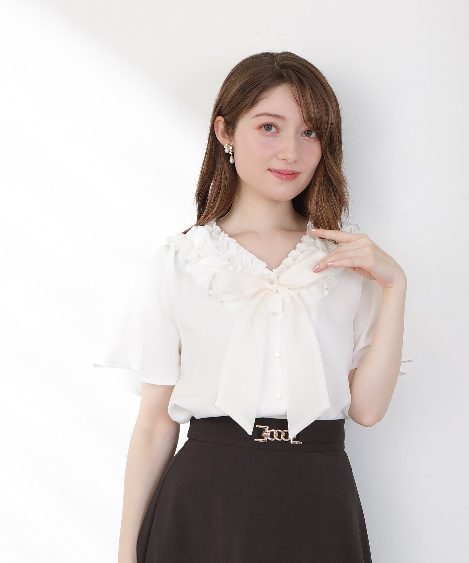 ホワイト model:163 着用サイズ:M