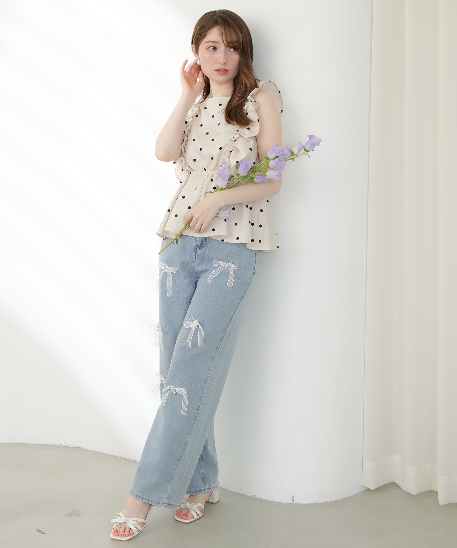 ベージュ model:163 着用サイズ:M