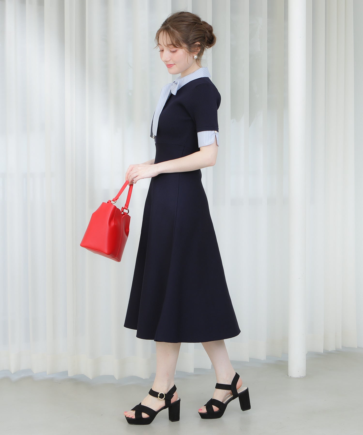 ネイビー model:163 着用サイズ:M