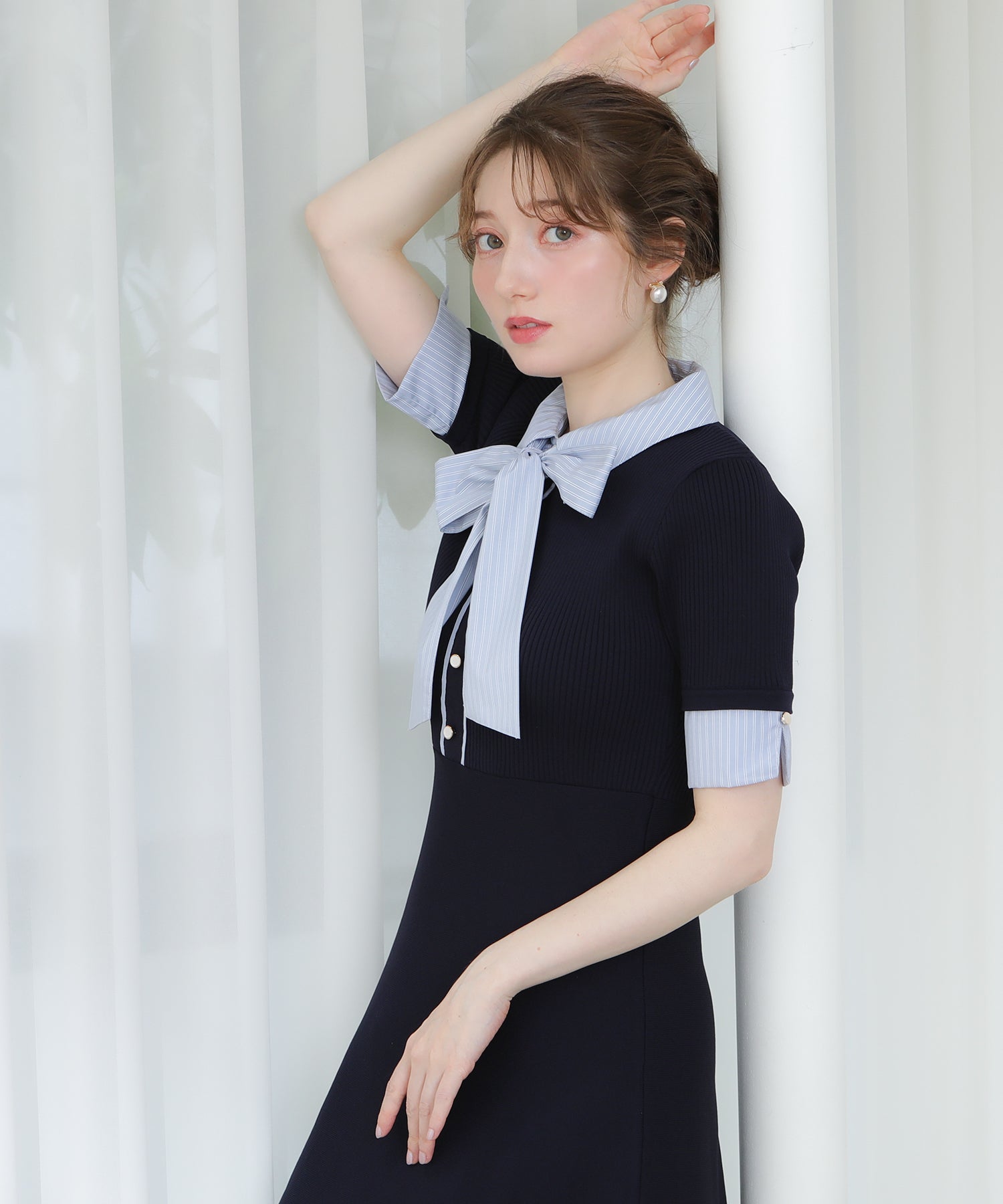 ネイビー model:163 着用サイズ:M