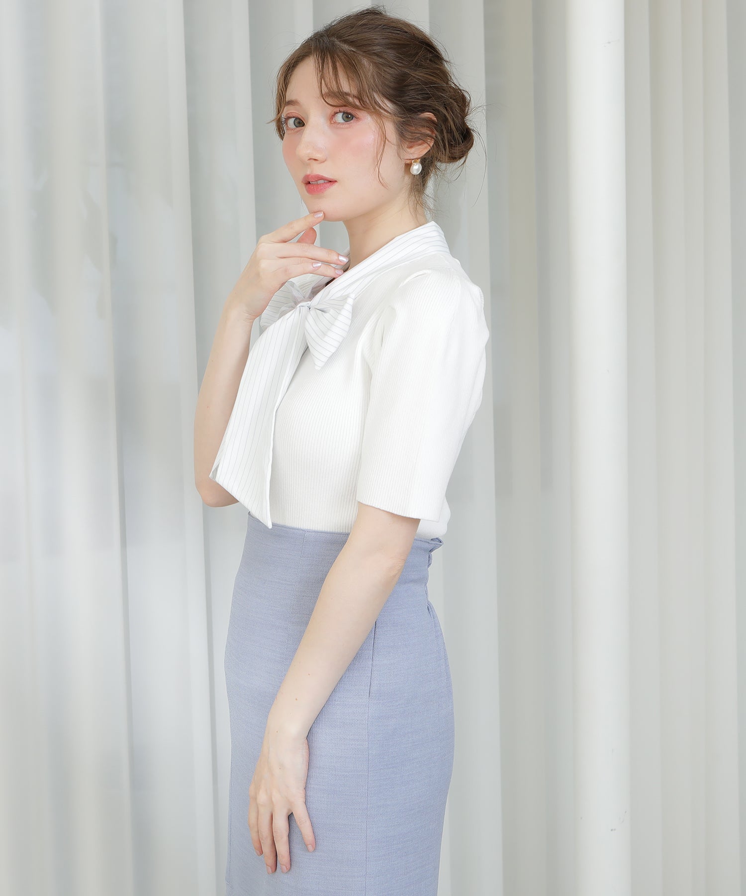 ホワイト model:163 着用サイズ:M