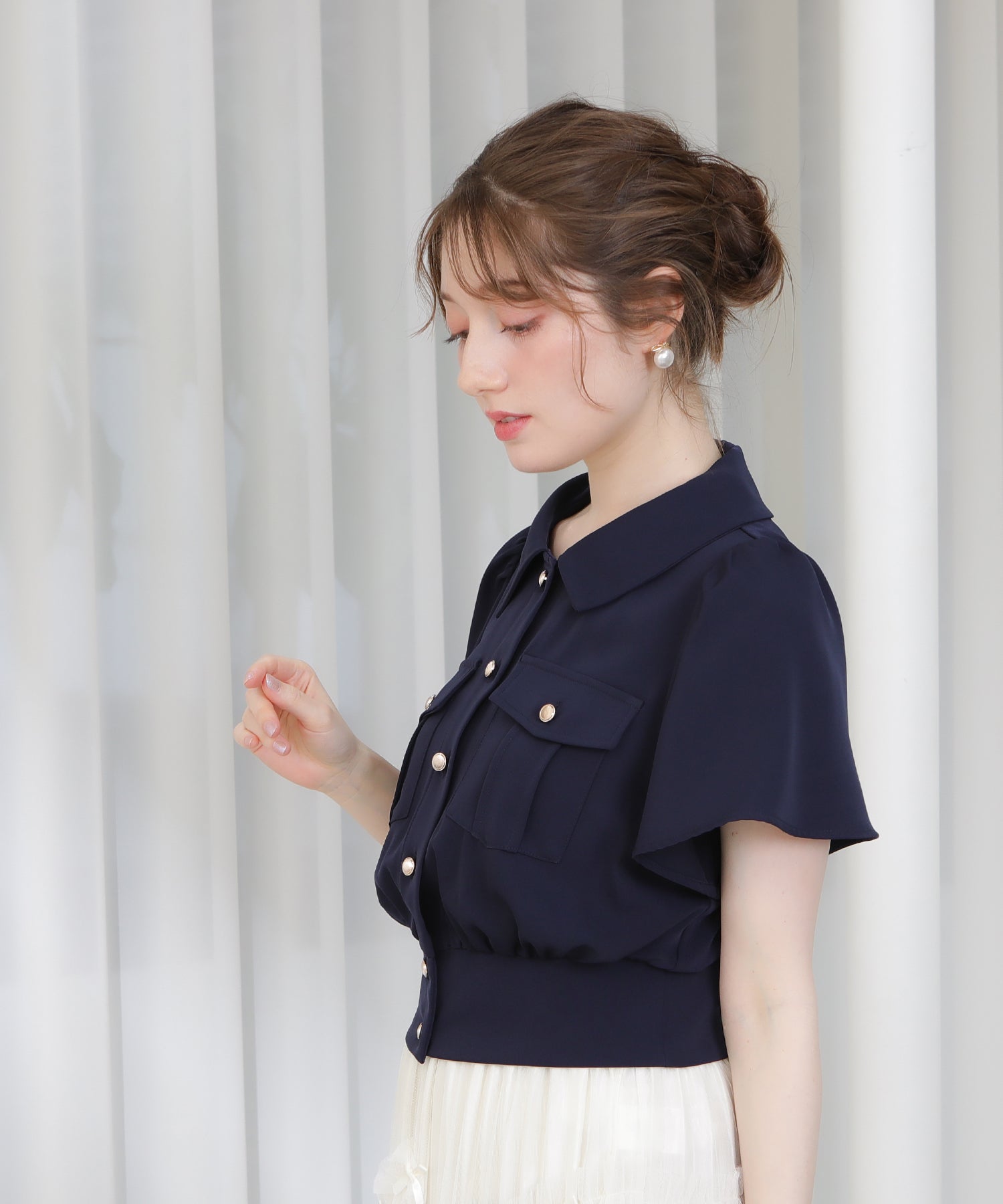 ネイビー model:163 着用サイズ:M