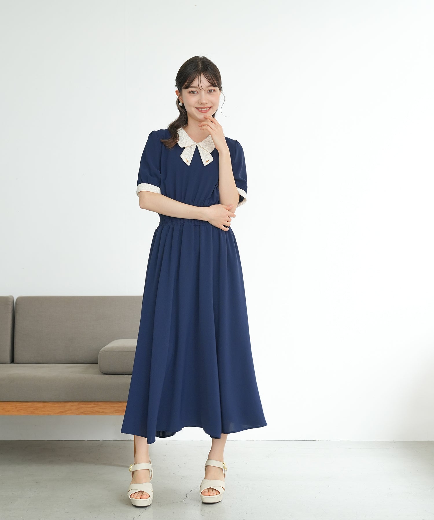 ネイビー model:158cm 着用サイズ:M