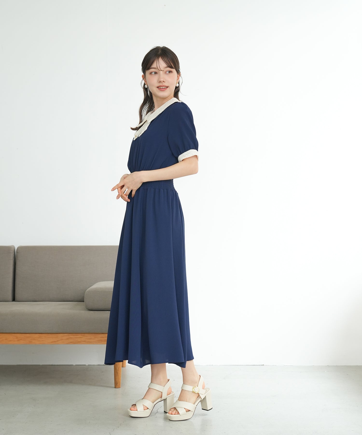 ネイビー model:158cm 着用サイズ:M