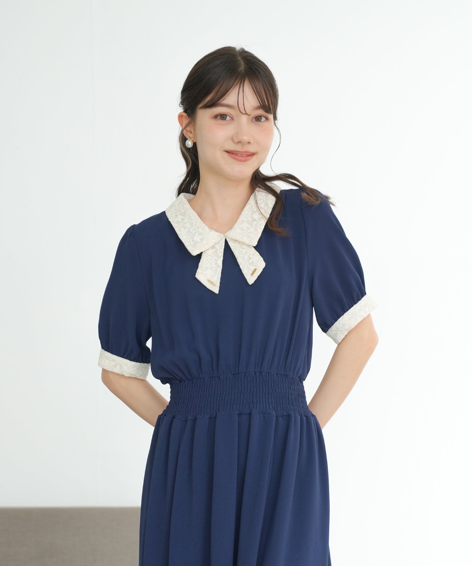 ネイビー model:158cm 着用サイズ:M