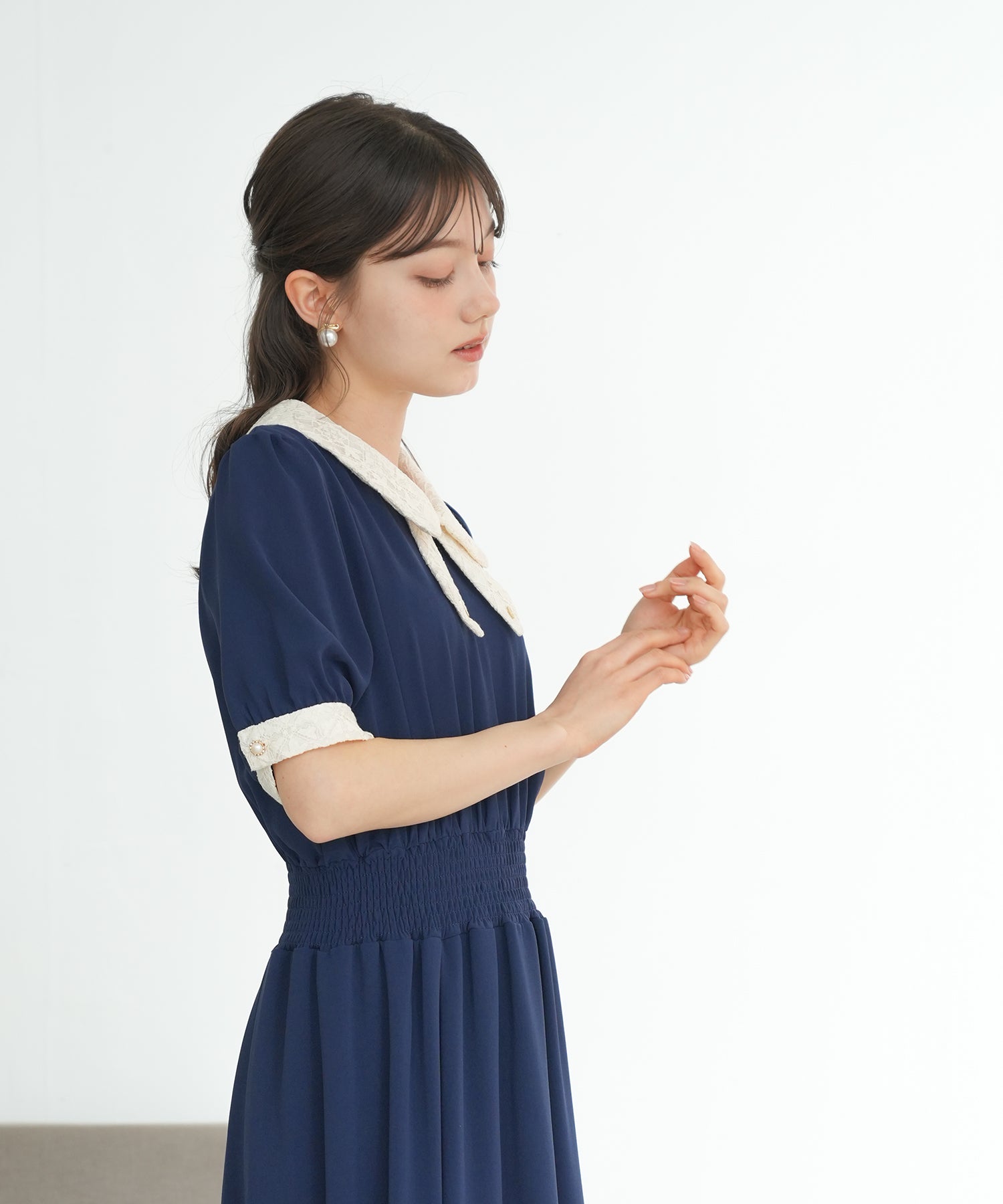 ネイビー model:158cm 着用サイズ:M