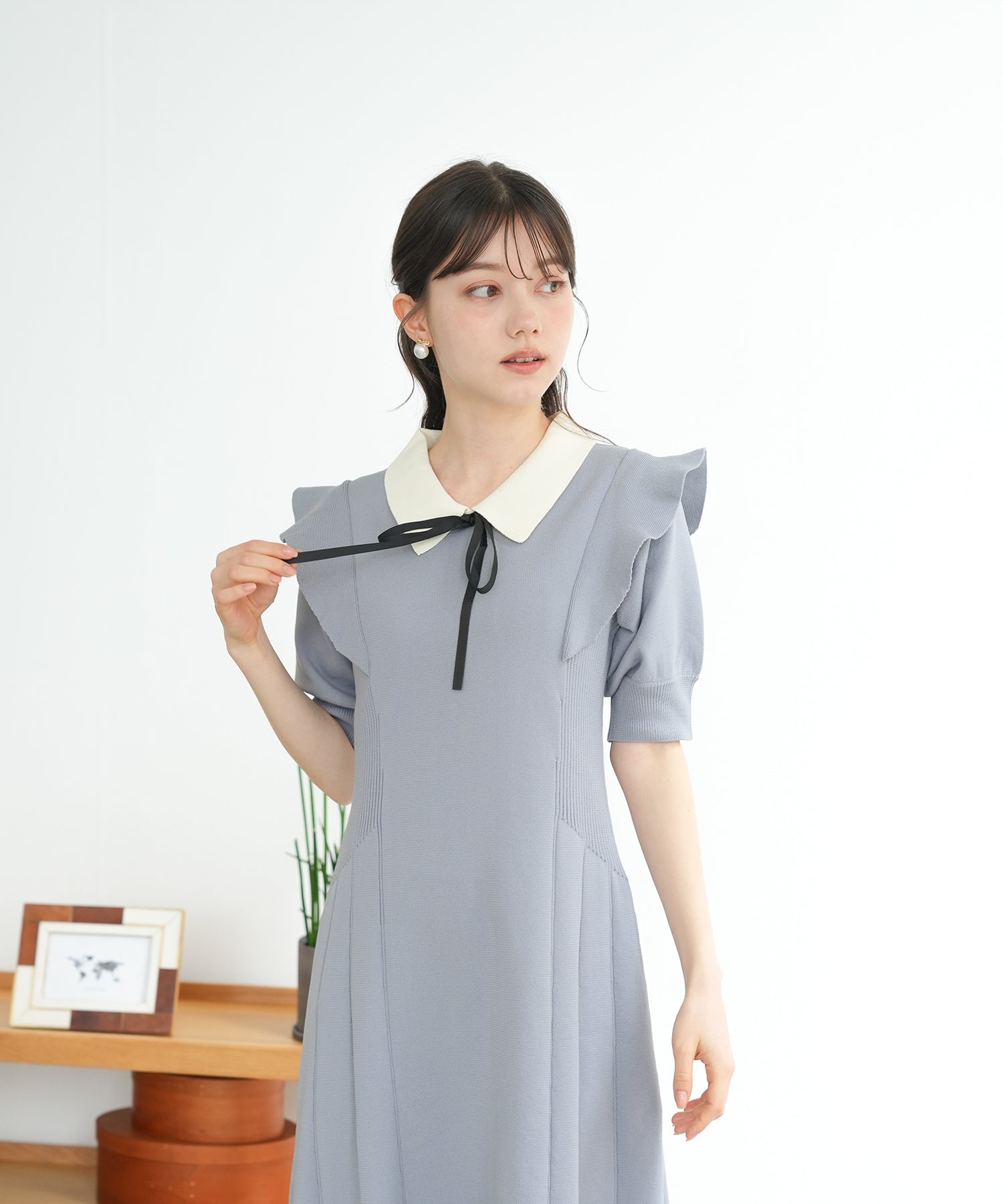 ブルー model:158 着用サイズ:M