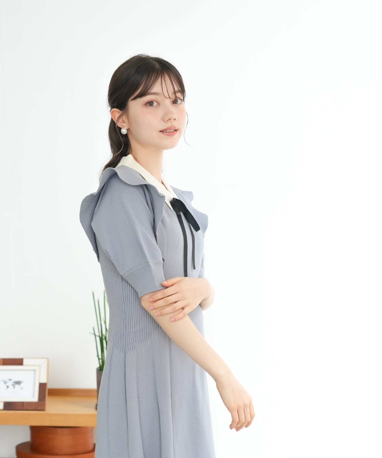 ブルー model:158 着用サイズ:M