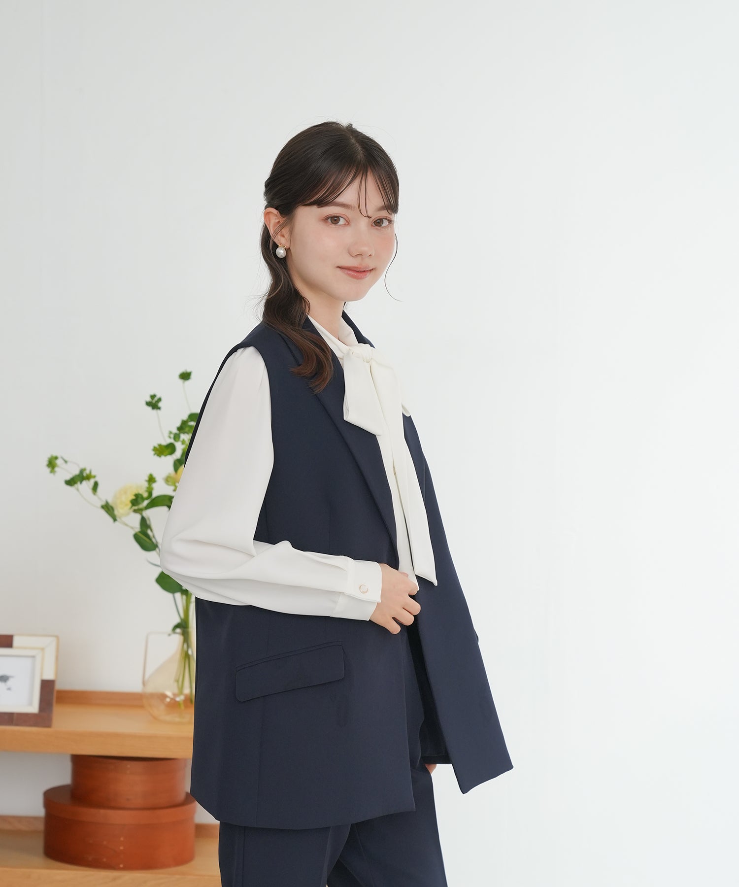 ネイビー model:158cm 着用サイズ:M