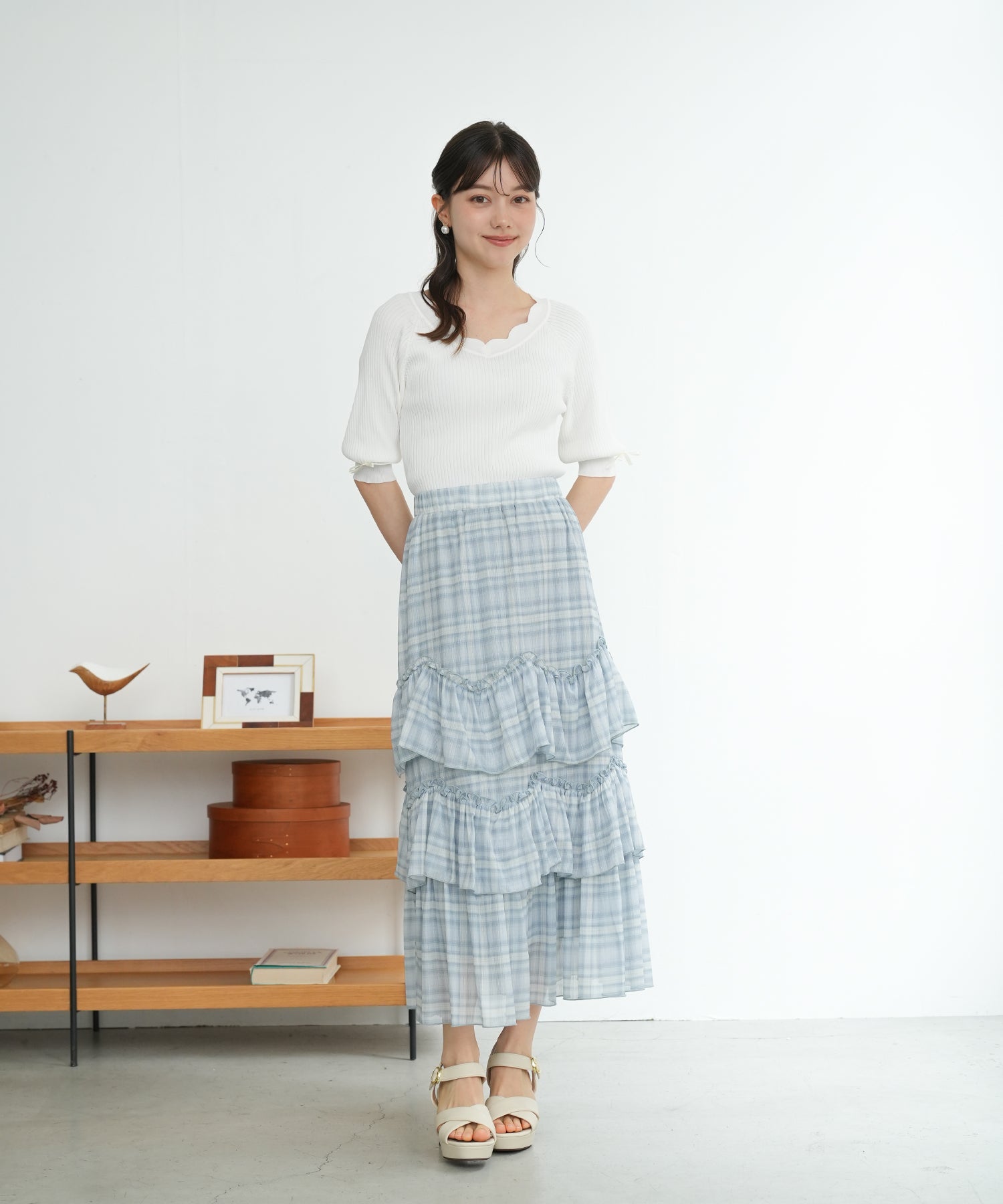 ホワイト model:158 着用サイズ:M
